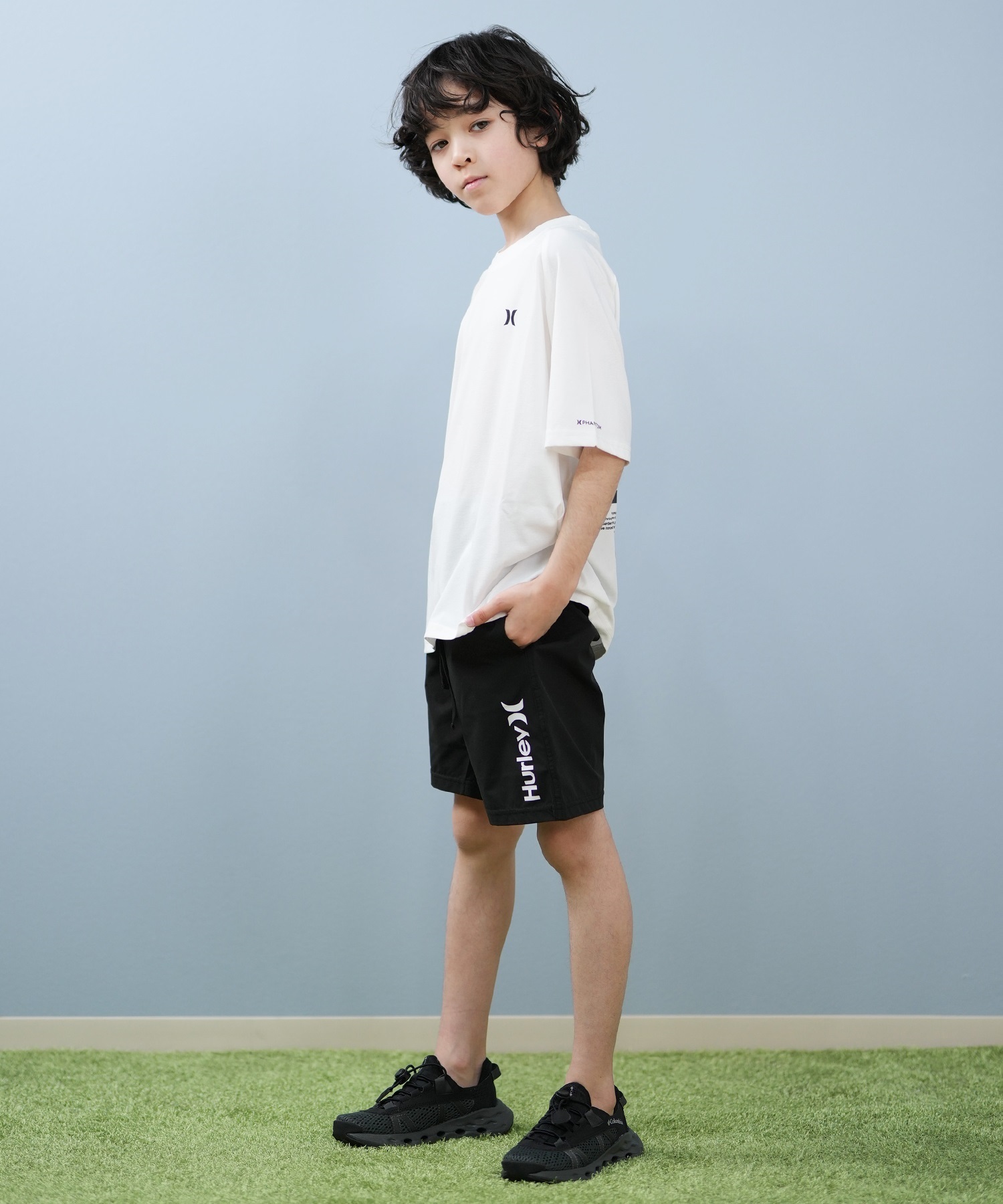 Hurley ハーレー 水着 ラッシュガード 半袖 Tシャツ キッズ UVケア