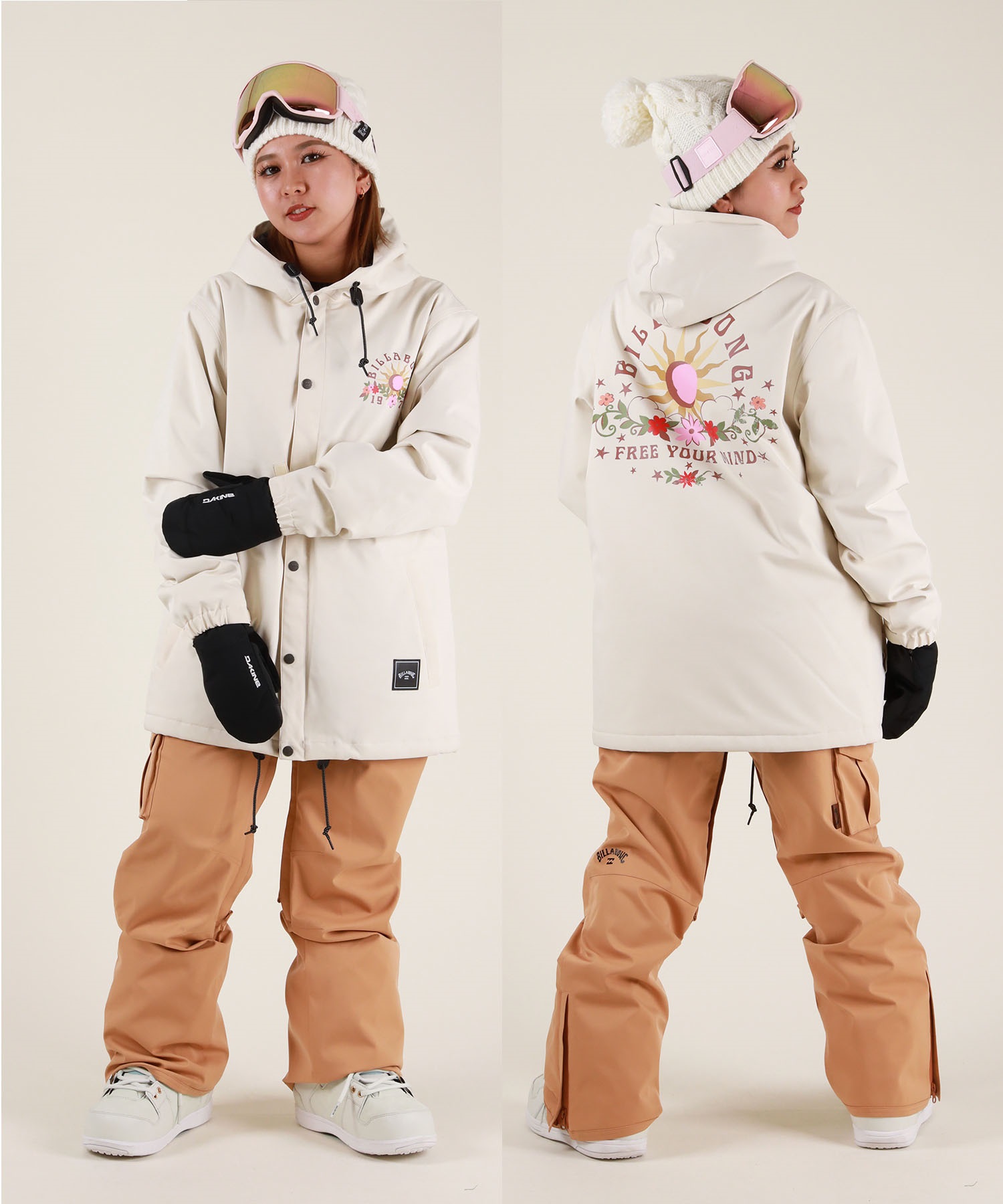 BILLA BONG ビラボン　スノーボードウェア メンズS ベージュ BILLABONG（ビラボン） 22/23 BILLABONG スノー スノーボードウェア