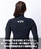 BILLABONG ビラボン GULLWING JERSEY SEMIDRY W5×3mm BF018-625 ガルウィングジップ レディース ウェットスーツ ジャージセミドライ ムラサキスポーツ限定(BLK-M)