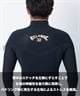 BILLABONG ビラボン GLZ JERSEY 3X3mm BF018-014 ガルウィングジップ メンズ ウェットスーツ ジャーセミ ムラサキスポーツ限定(BKG-M)