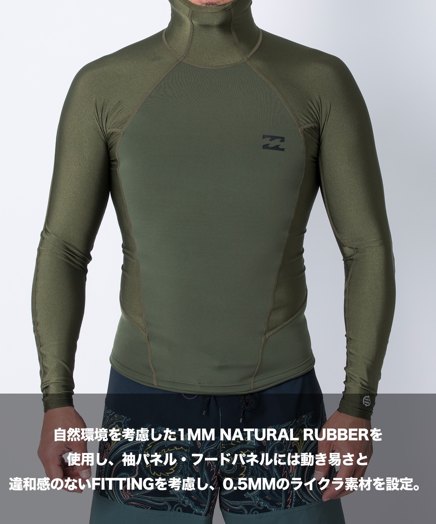 ビラボン　ABSOLUTE JACKET HOODIE 1x0.5mm BILLABONG ビラボン ABSOLUTE JACKET HOODIE 1x0.5mm BF018-882