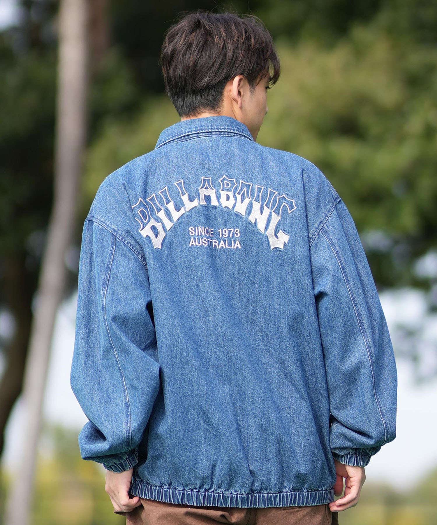 BILLABONG ビラボン アウター コーチジャケット メンズ デニム生地 ジップアップ バックロゴ BF011-750(IND-M)