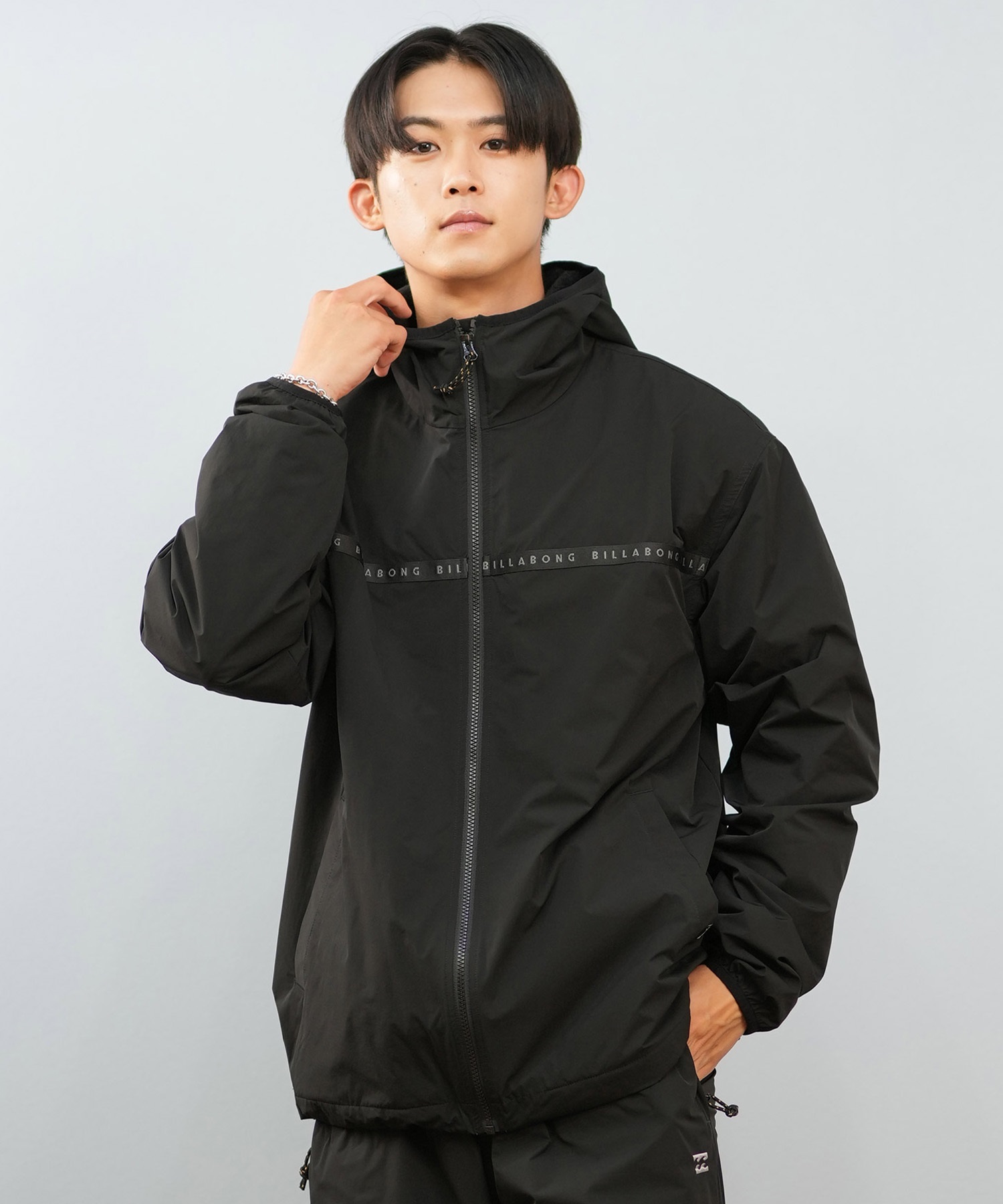 BILLABONG ビラボン アウター メンズ 軽量 保温 THERMO MESH サーモメッシュ ジャケット セットアップ対応 BF012-015(BLK-M)