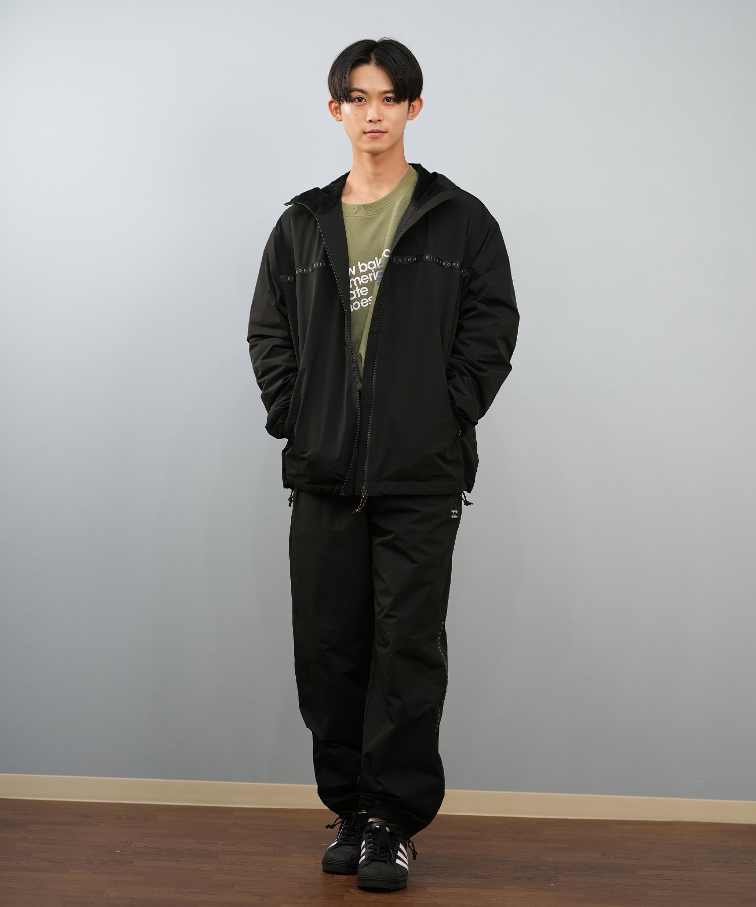 BILLABONG ビラボン アウター メンズ 軽量 保温 THERMO MESH サーモメッシュ ジャケット セットアップ対応 BF012-015(BLK-M)