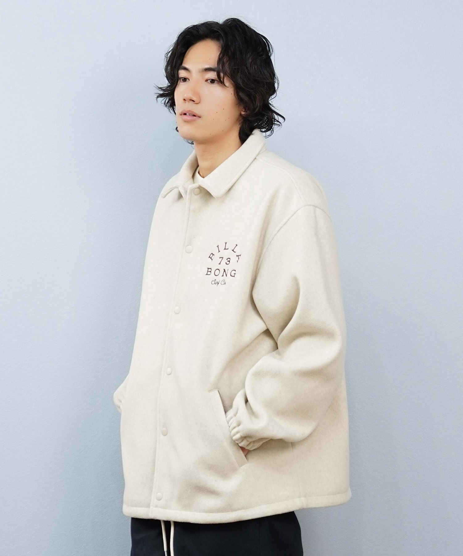 BILLABONG ビラボン アウター コーチジャケット メンズ メルトン生地