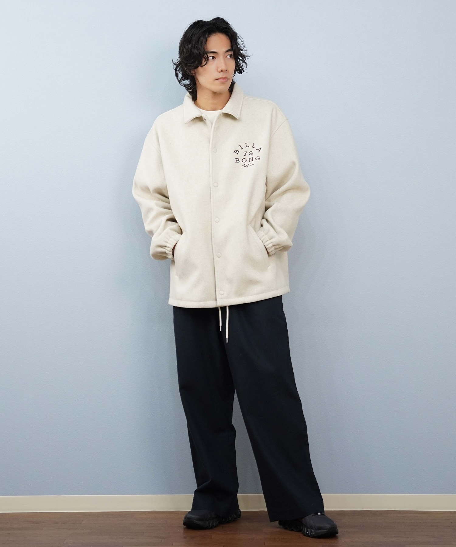 BILLABONG ビラボン アウター コーチジャケット メンズ メルトン生地