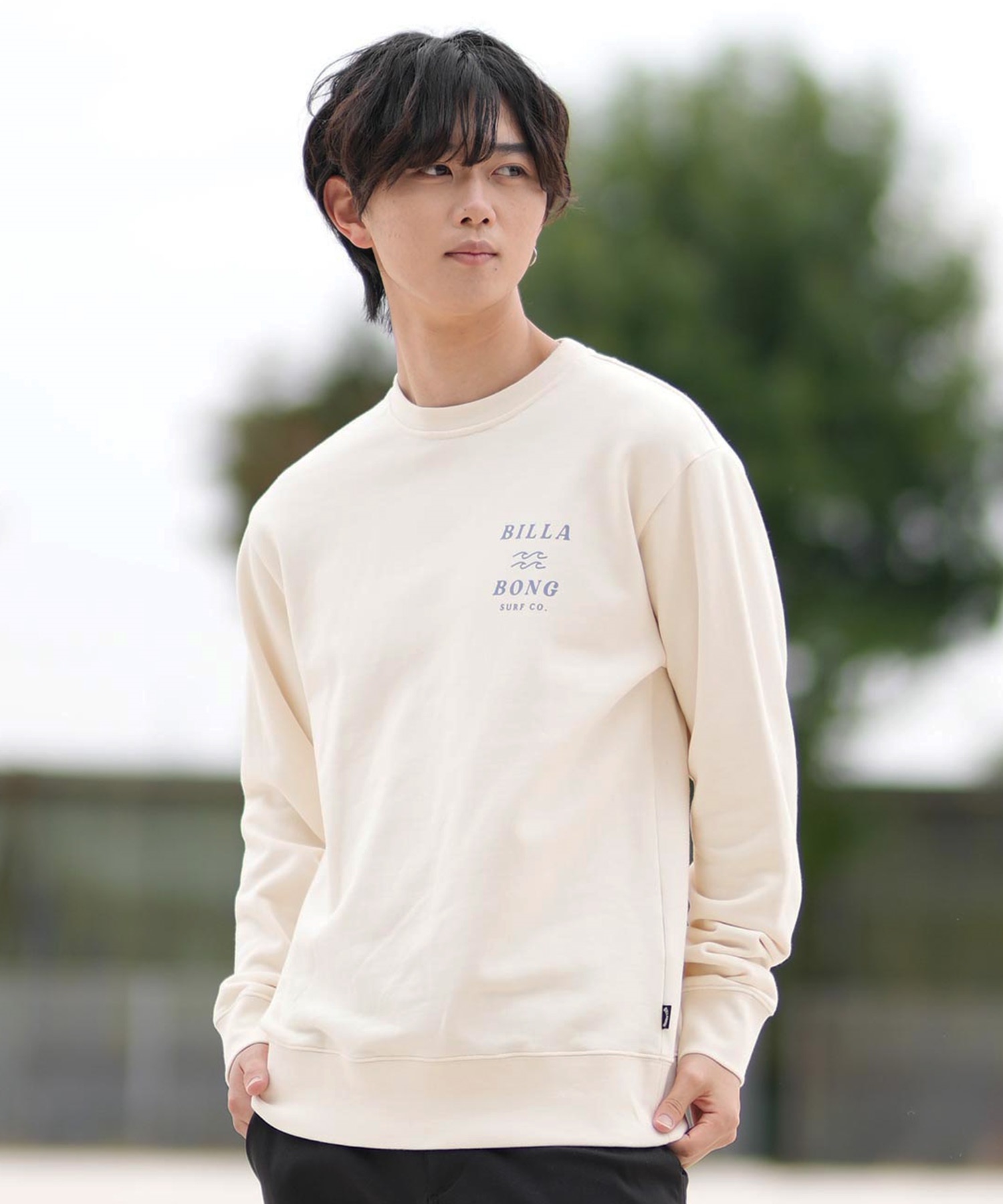 BILLABONG ビラボン トレーナー メンズ クルーネック スウェット バックプリント BF011-001(WWT-M)