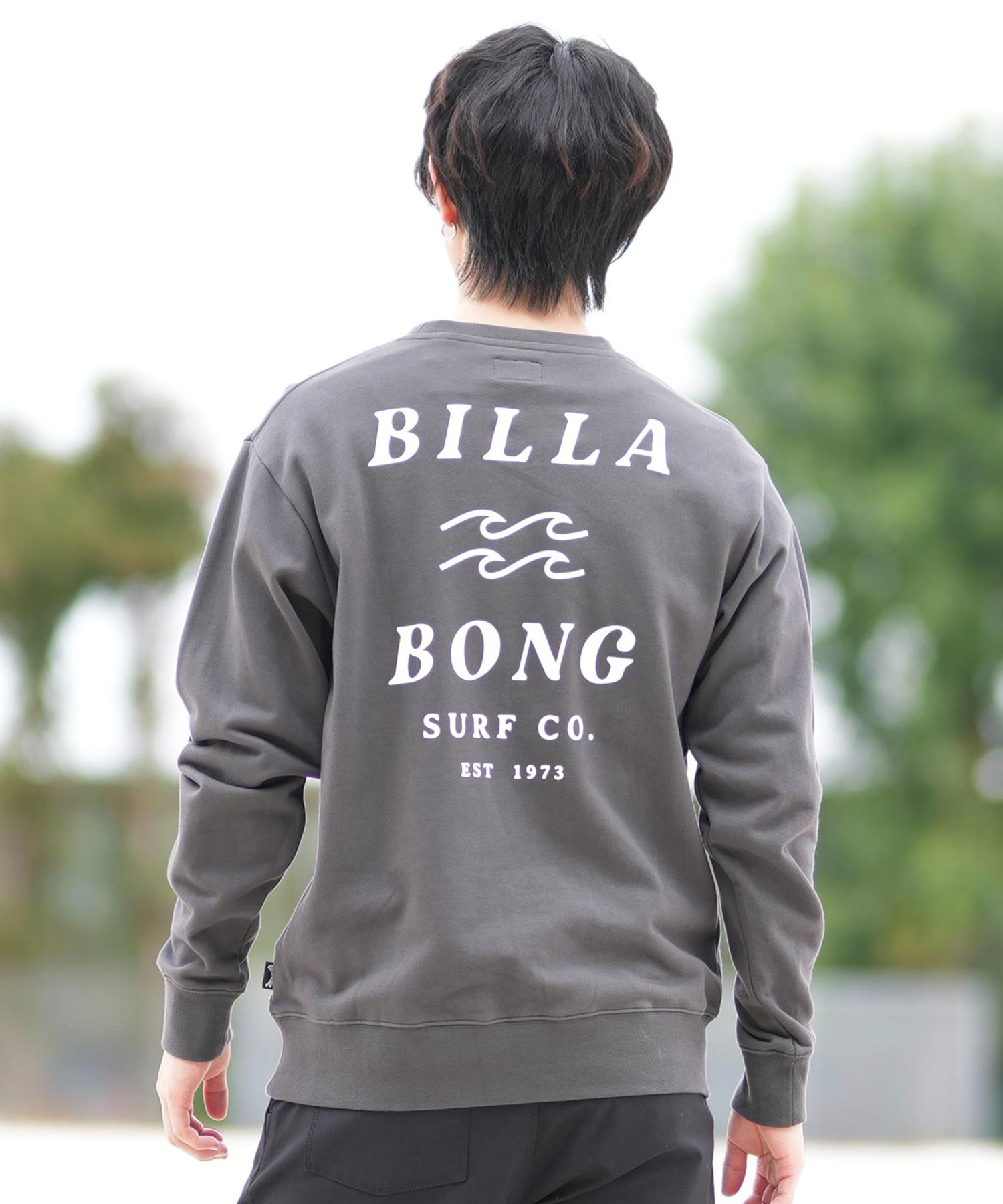 BILLABONG ビラボン トレーナー メンズ クルーネック スウェット バックプリント BF011-001(WWT-M)