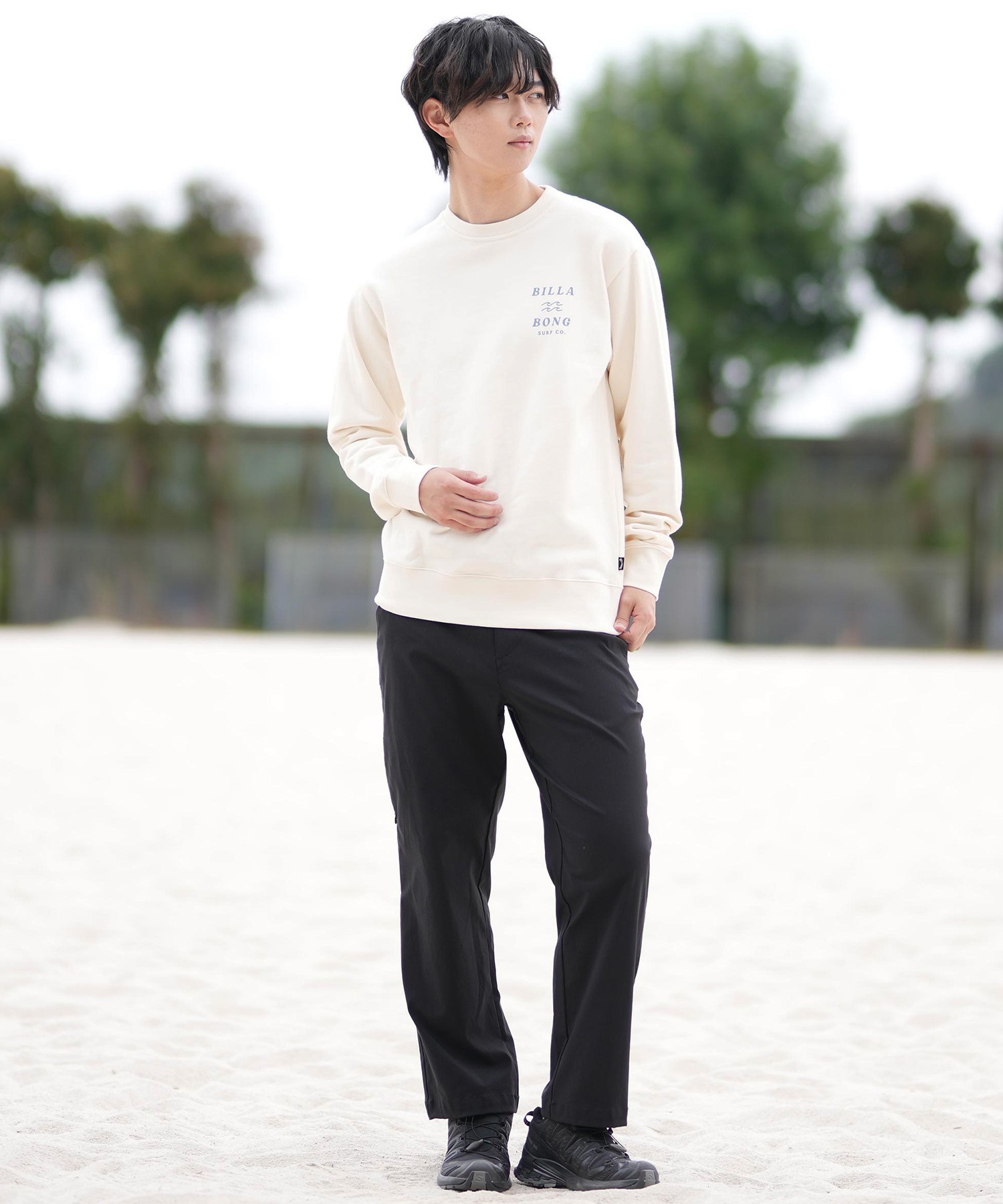 BILLABONG ビラボン トレーナー メンズ クルーネック スウェット バックプリント BF011-001(WWT-M)