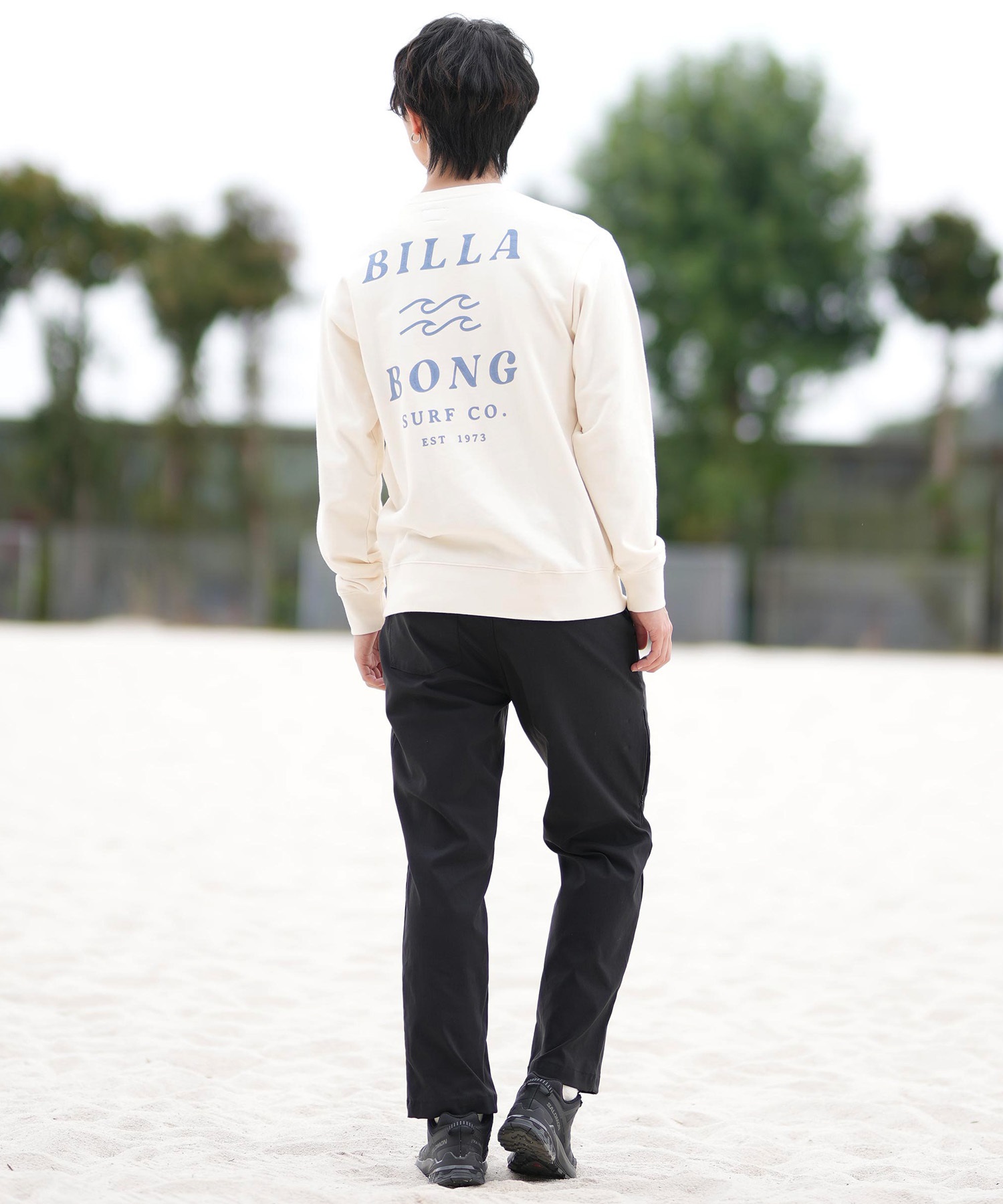 BILLABONG ビラボン トレーナー メンズ クルーネック スウェット バックプリント BF011-001(WWT-M)