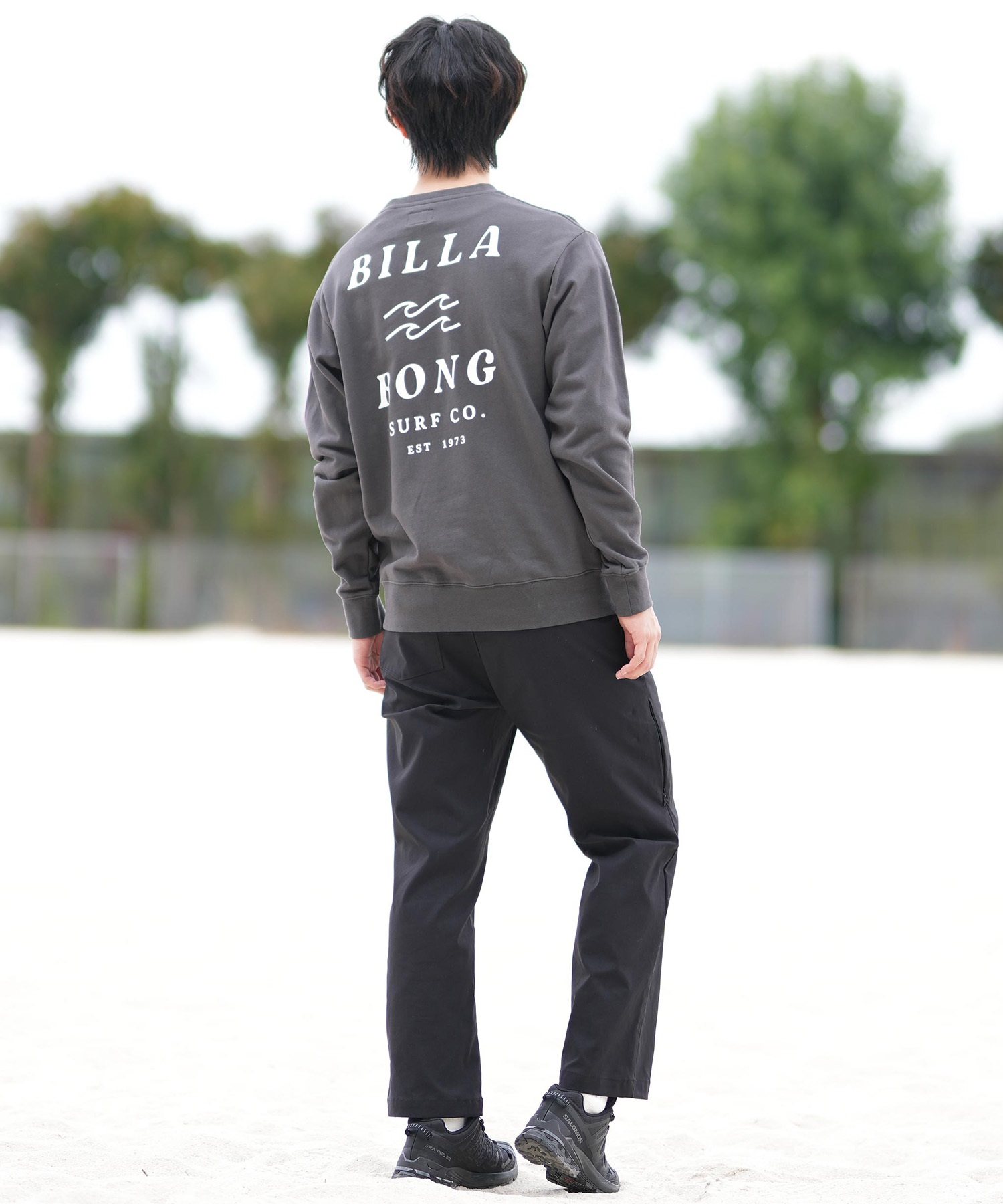 BILLABONG ビラボン トレーナー メンズ クルーネック スウェット バックプリント BF011-001(WWT-M)