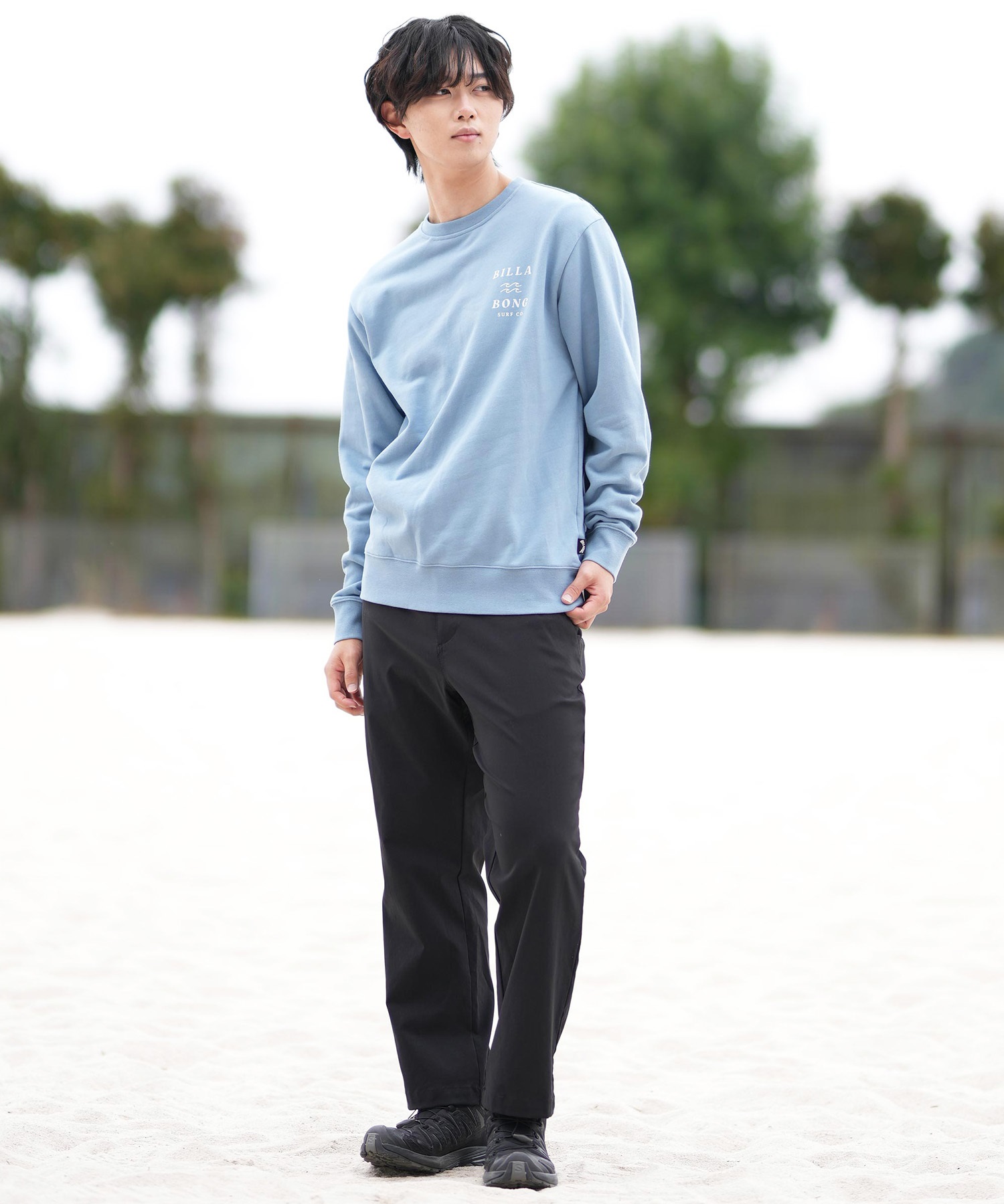 BILLABONG ビラボン トレーナー メンズ クルーネック スウェット バックプリント BF011-001(WWT-M)