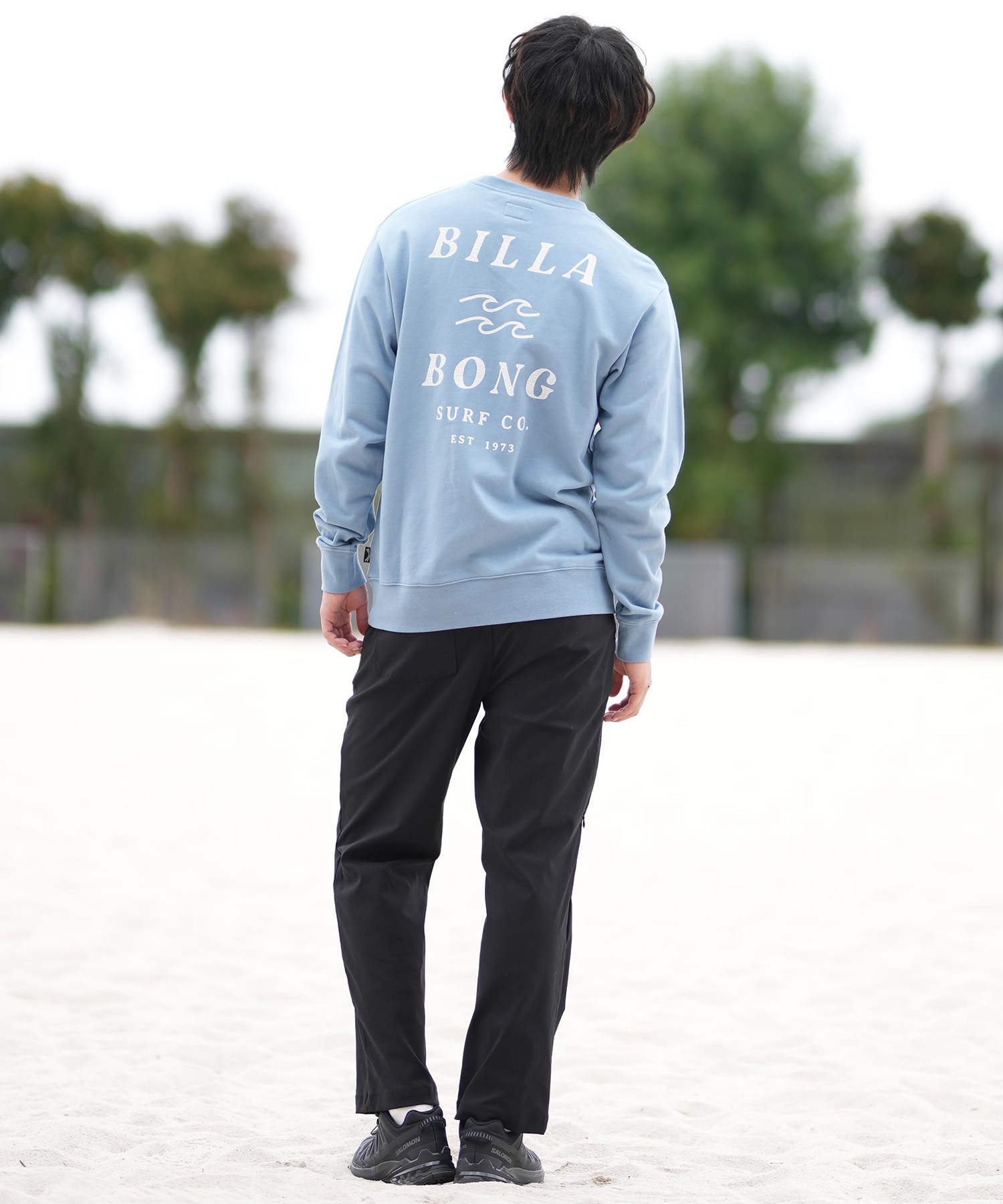 BILLABONG ビラボン トレーナー メンズ クルーネック スウェット バックプリント BF011-001(WWT-M)