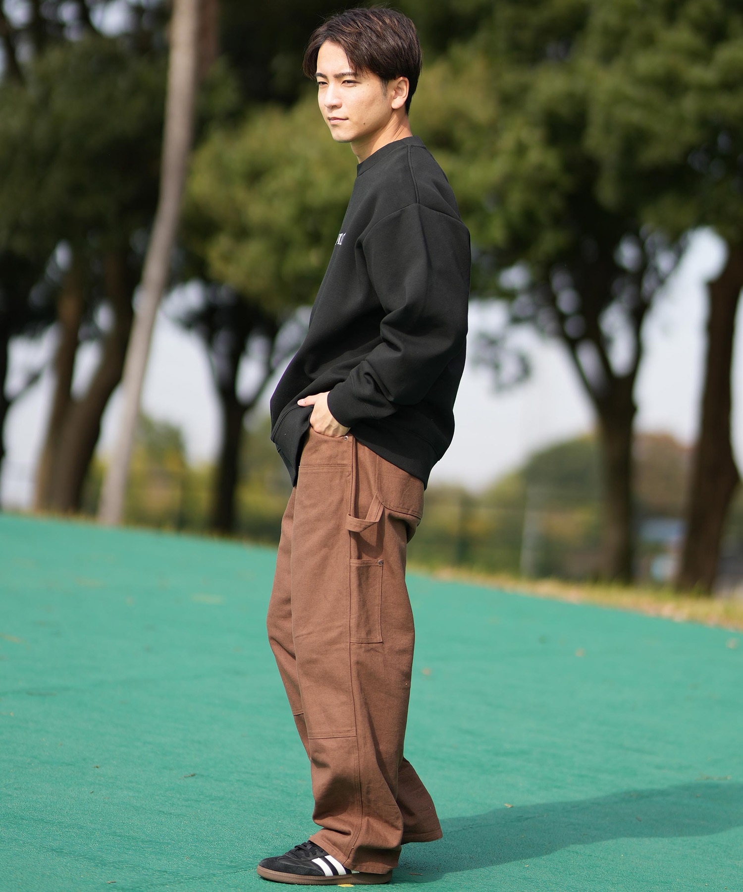 BILLABONG ビラボン トレーナー メンズ クルーネック スウェット バックプリント BF011-002(CRM-M)