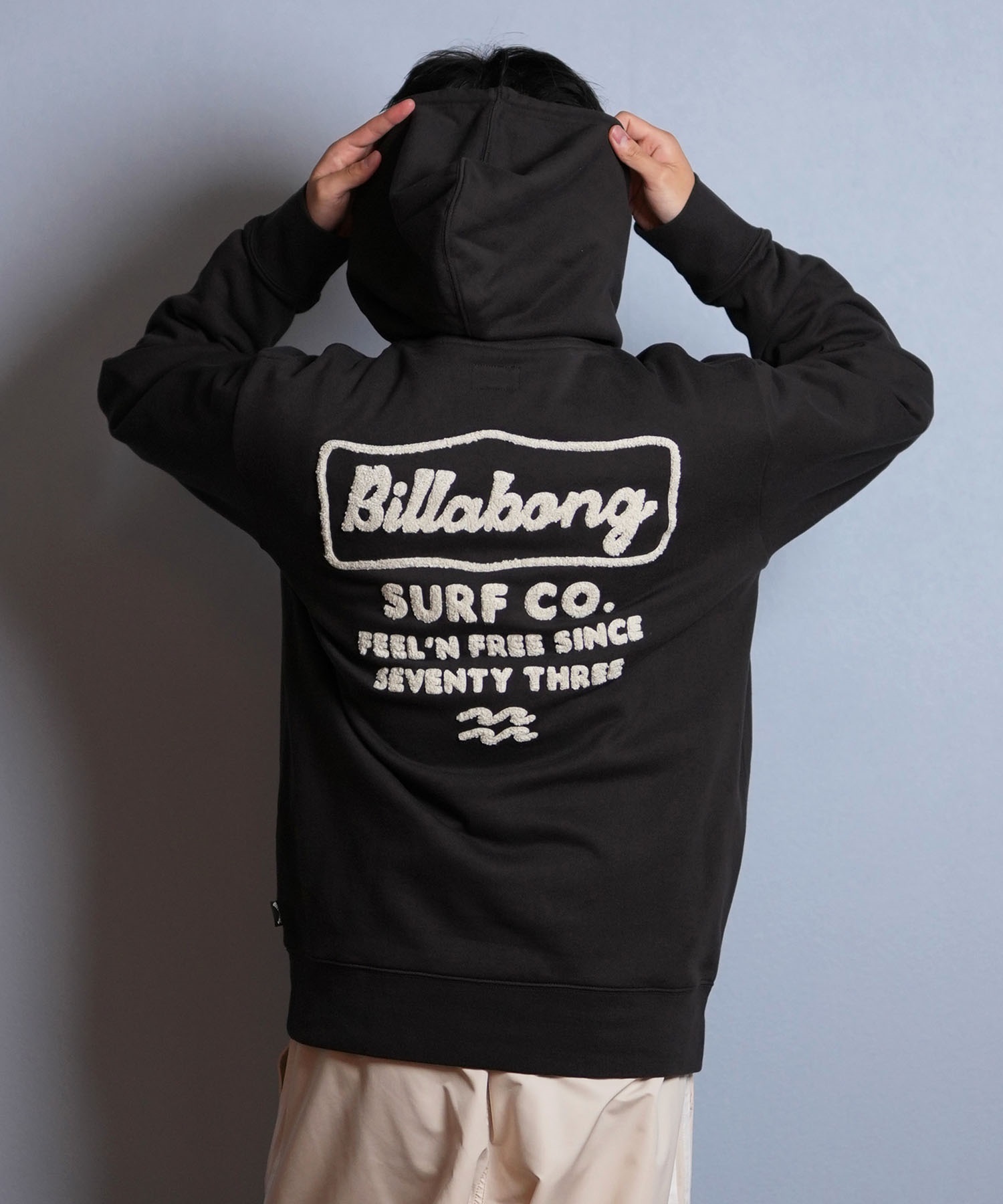 BILLABONG ビラボン プルオーバー パーカー メンズ サガラ刺繍 バック