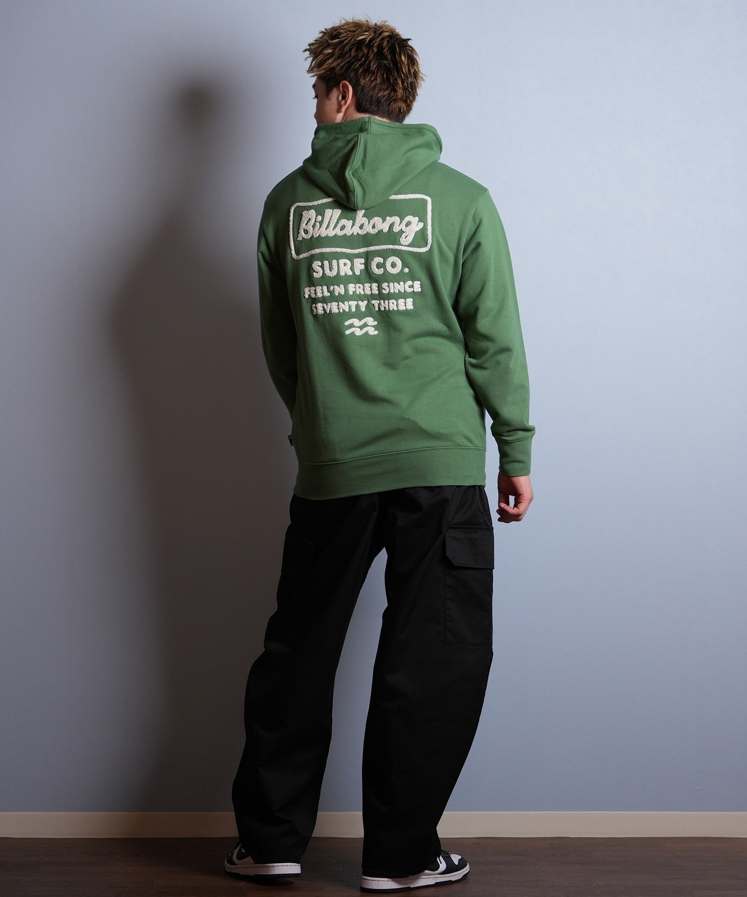 BILLABONG ビラボン プルオーバー パーカー メンズ サガラ刺繍 バック