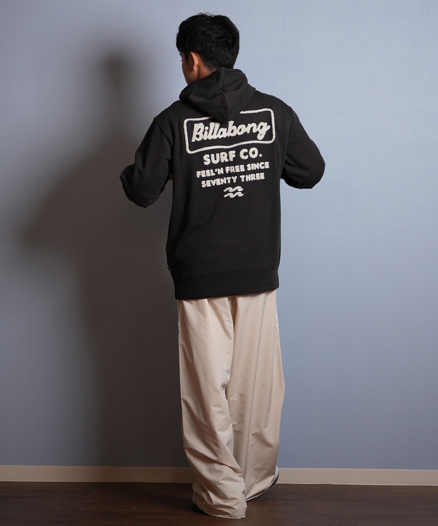 BILLABONG ビラボン プルオーバー パーカー メンズ サガラ刺繍 バック