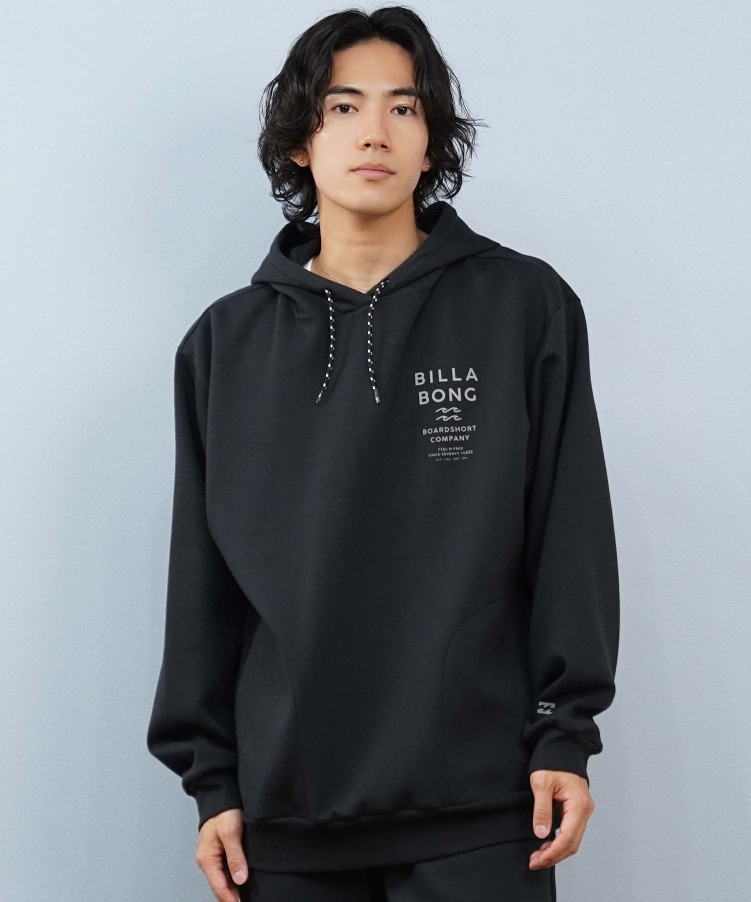 BILLABONG ビラボン プルオーバー パーカー メンズ 撥水 保温 バックプリント セットアップ対応 BF012-016(BLK-M)