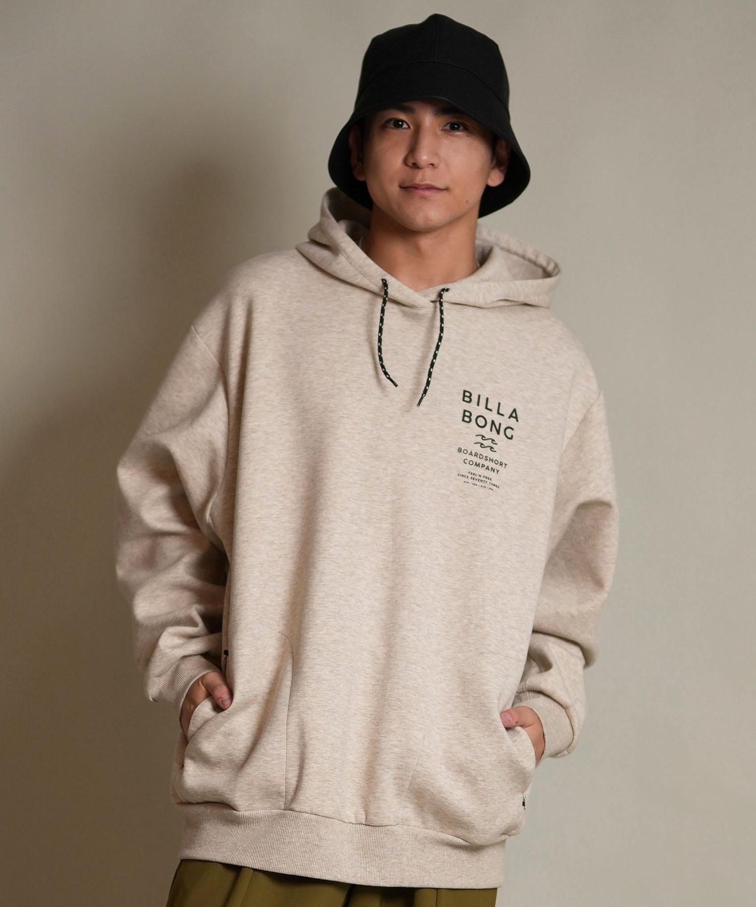 BILLABONG ビラボン プルオーバー パーカー メンズ 撥水 保温 バックプリント セットアップ対応 BF012-016(BLK-M)