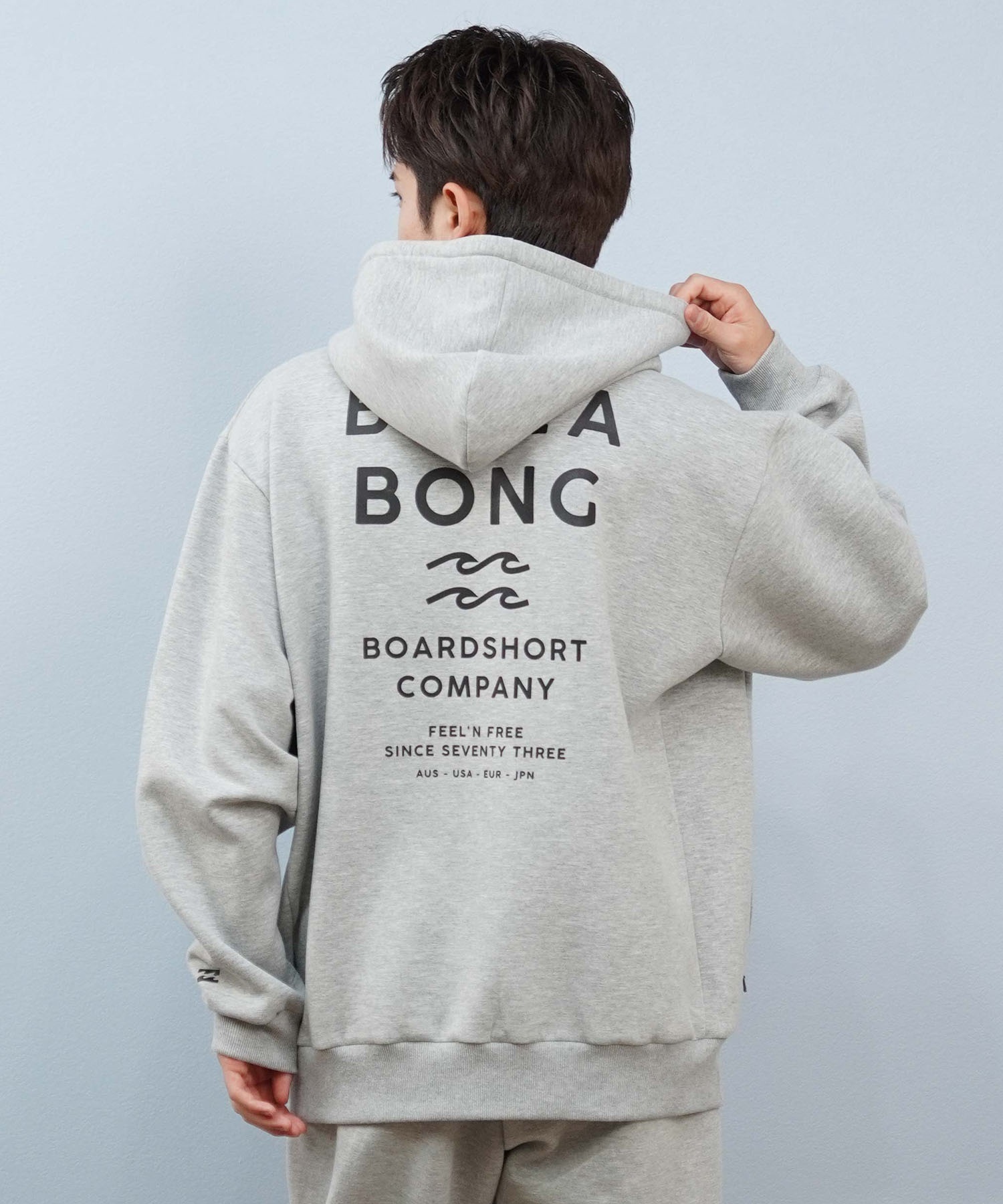 BILLABONG ビラボン プルオーバー パーカー メンズ 撥水 保温 バックプリント セットアップ対応 BF012-016(BLK-M)