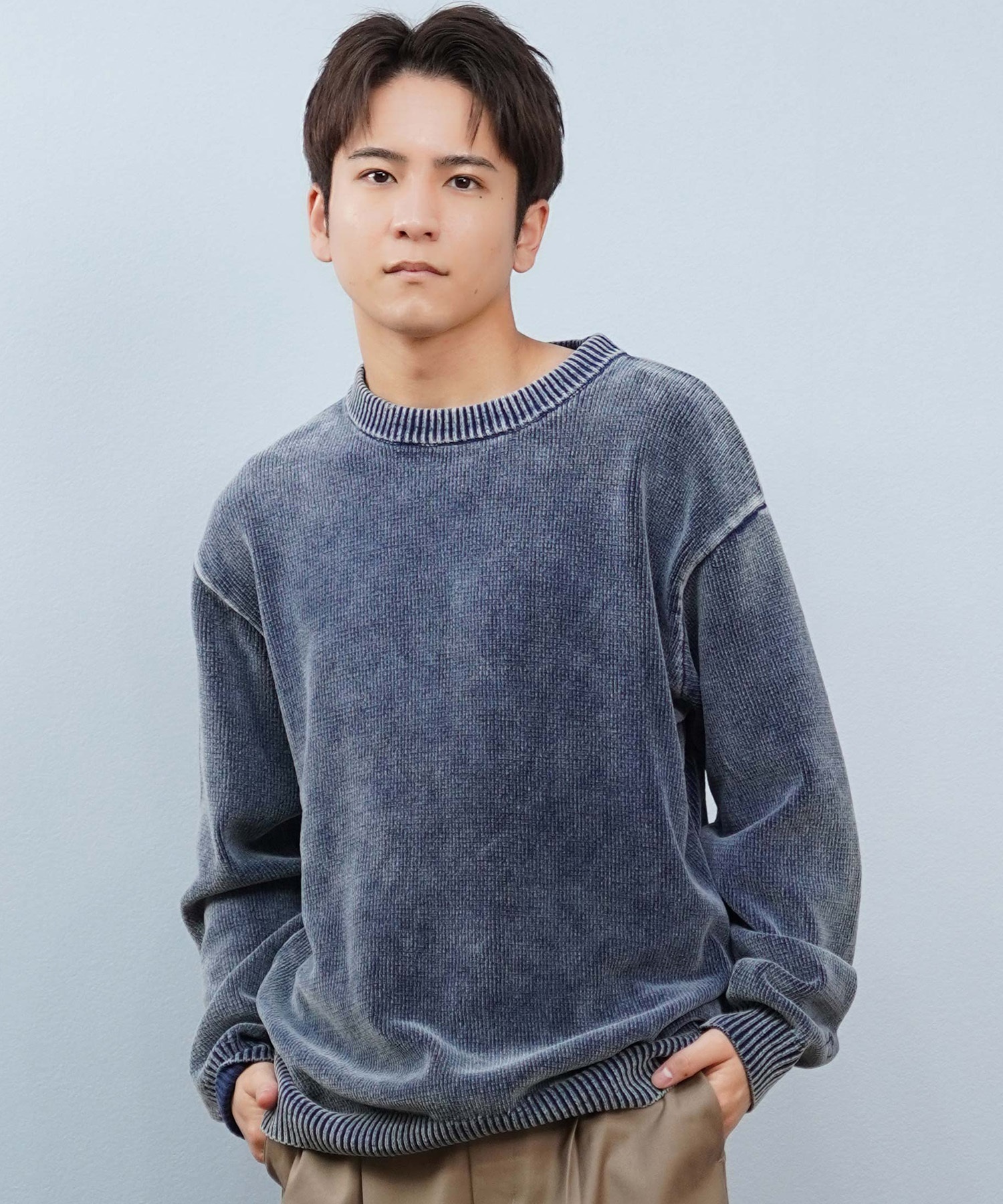 BILLABONG ビラボン ニット セーター メンズ 古着風 ヴィンテージ加工
