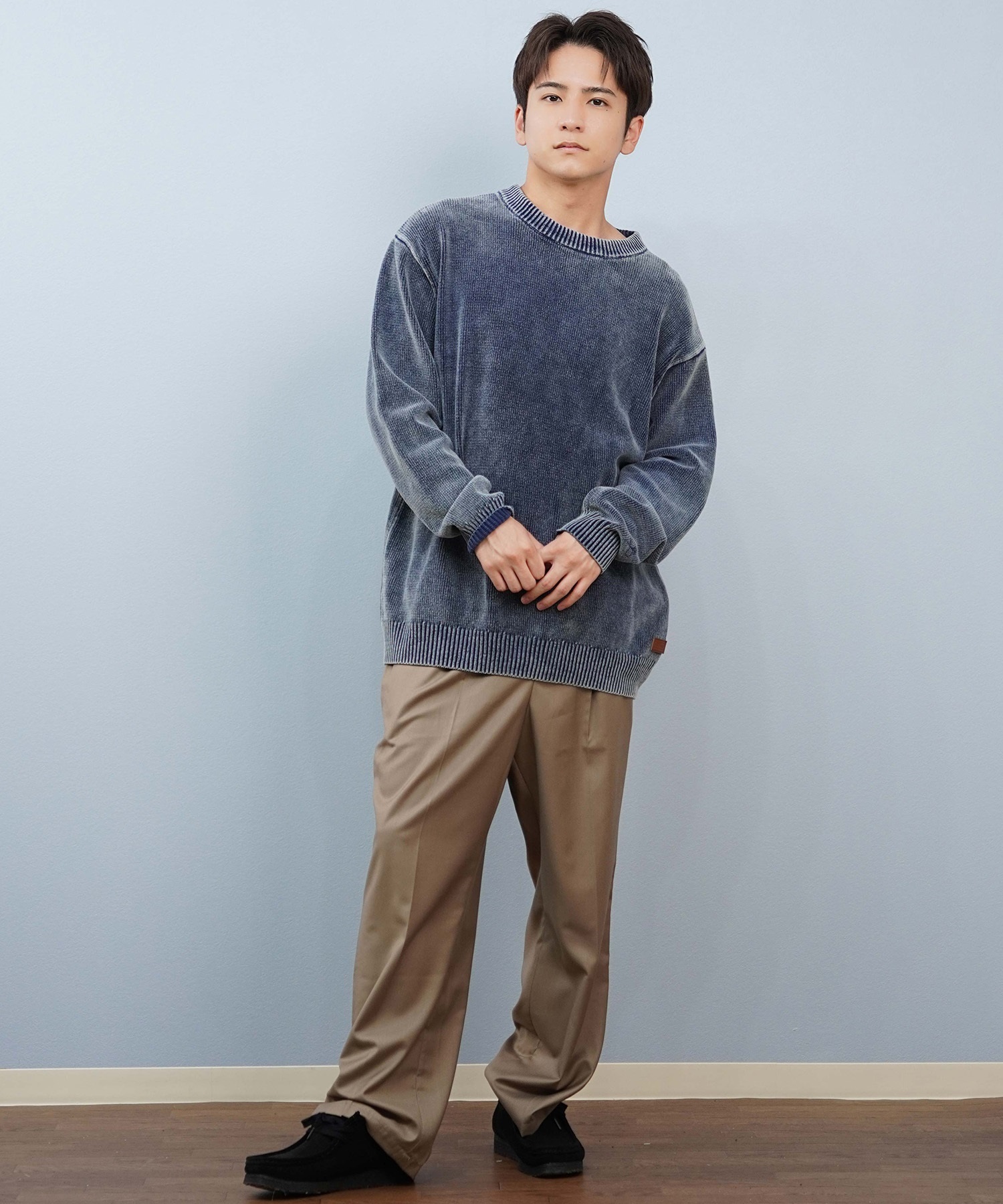 BILLABONG ビラボン ニット セーター メンズ 古着風 ヴィンテージ加工