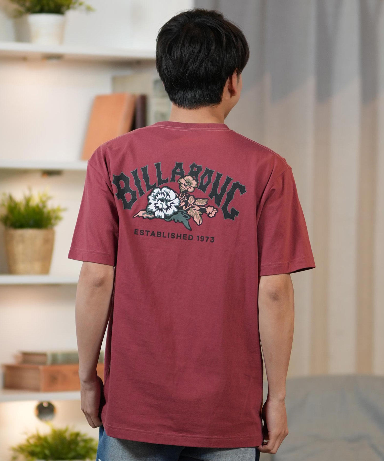 BILLABONG ビラボン 半袖 Tシャツ メンズ バックプリント レギュラーフィット THEME ARCH BF011-202(WHT-M)
