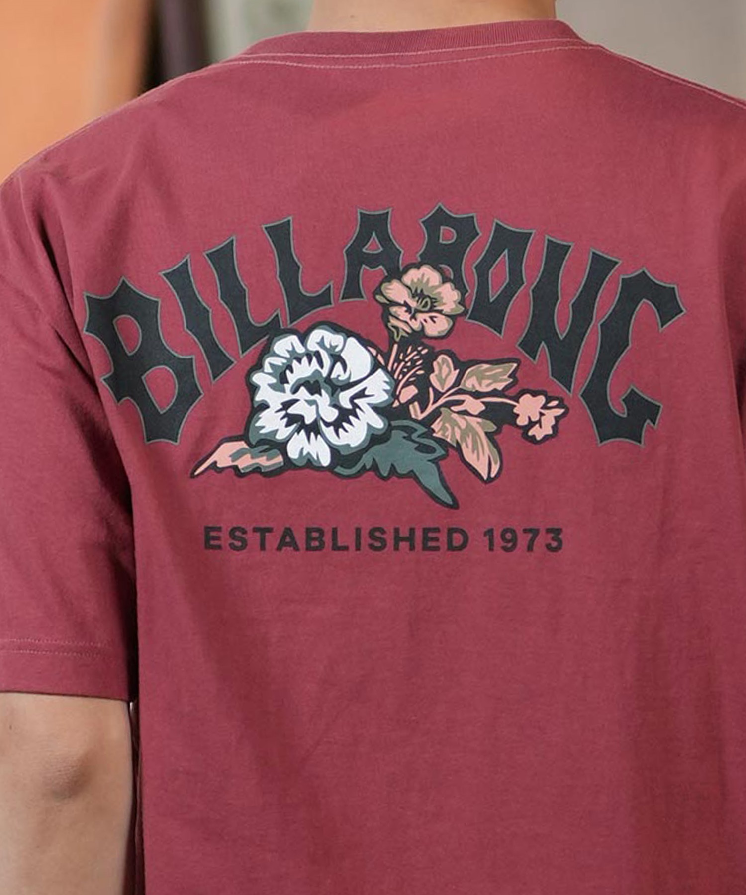 BILLABONG ビラボン 半袖 Tシャツ メンズ バックプリント レギュラーフィット THEME ARCH BF011-202(WHT-M)