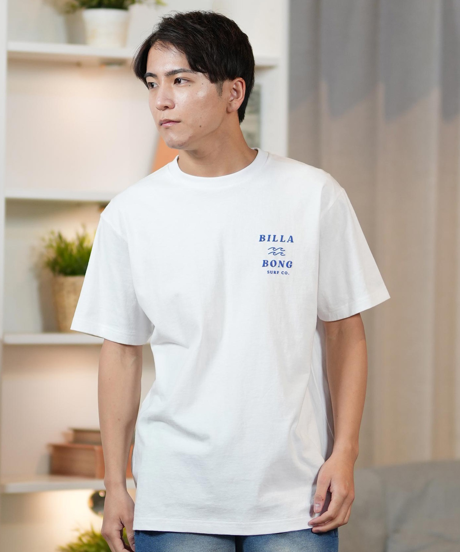 BILLABONG ビラボン 半袖 Tシャツ メンズ バックプリント レギュラーフィット ONE TIME BF011-203(WTB-S)