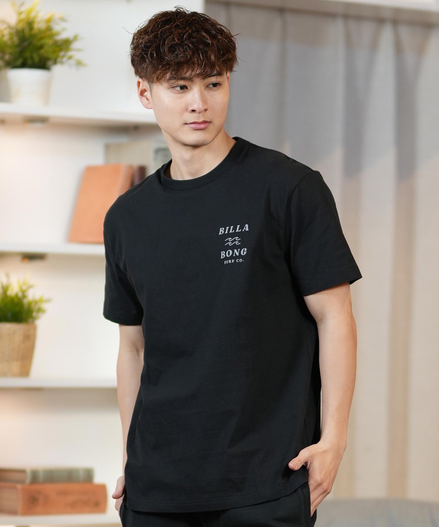 BILLABONG ビラボン 半袖 Tシャツ メンズ バックプリント レギュラーフィット ONE TIME BF011-203(WTB-S)