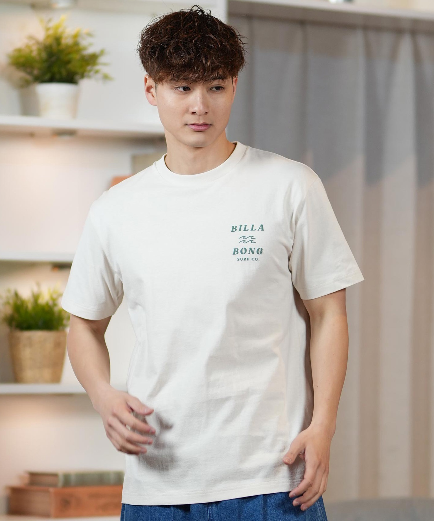 BILLABONG ビラボン 半袖 Tシャツ メンズ バックプリント レギュラーフィット ONE TIME BF011-203(WTB-S)