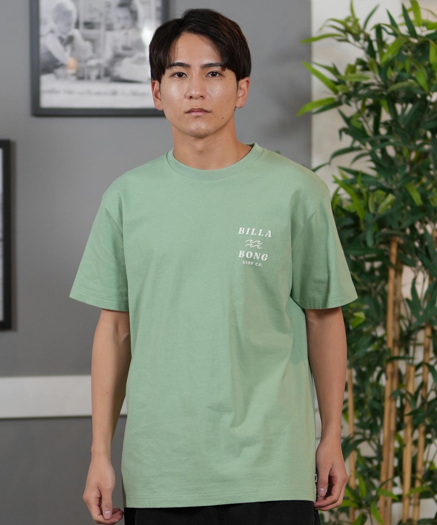 BILLABONG ビラボン 半袖 Tシャツ メンズ バックプリント レギュラーフィット ONE TIME BF011-203(WTB-S)