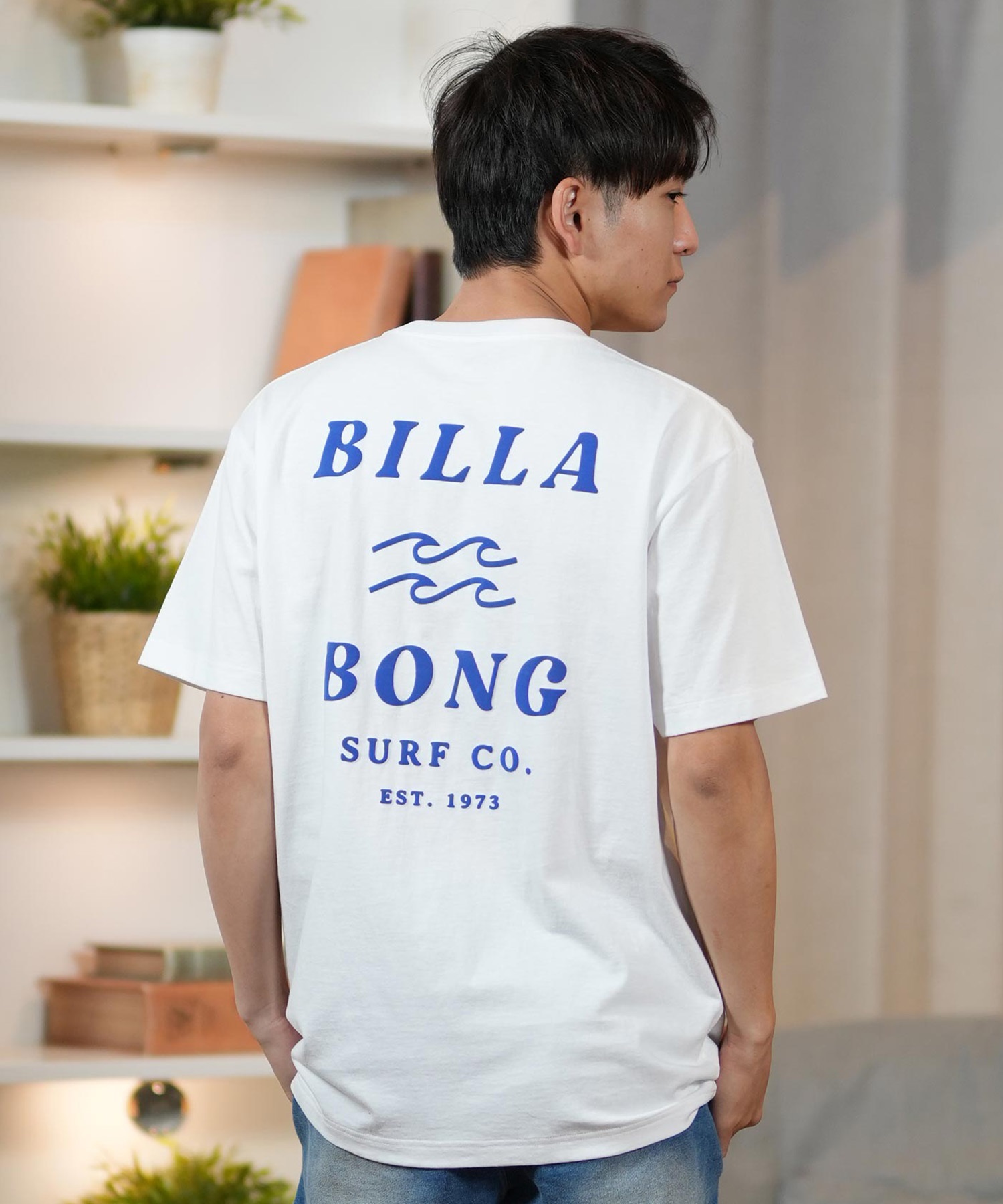 BILLABONG ビラボン 半袖 Tシャツ メンズ バックプリント レギュラーフィット ONE TIME BF011-203(WTB-S)