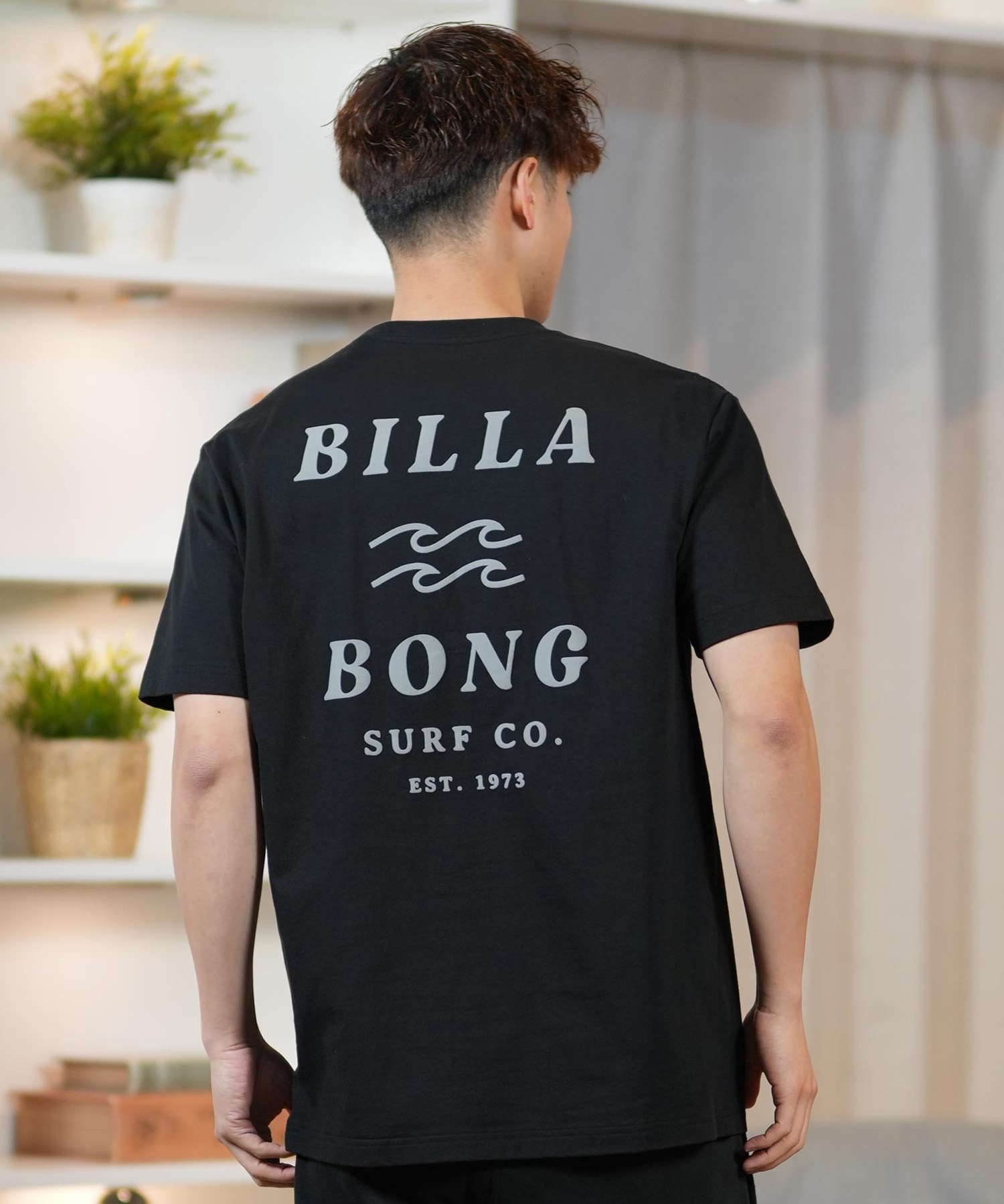 BILLABONG ビラボン 半袖 Tシャツ メンズ バックプリント レギュラーフィット ONE TIME BF011-203(WTB-S)