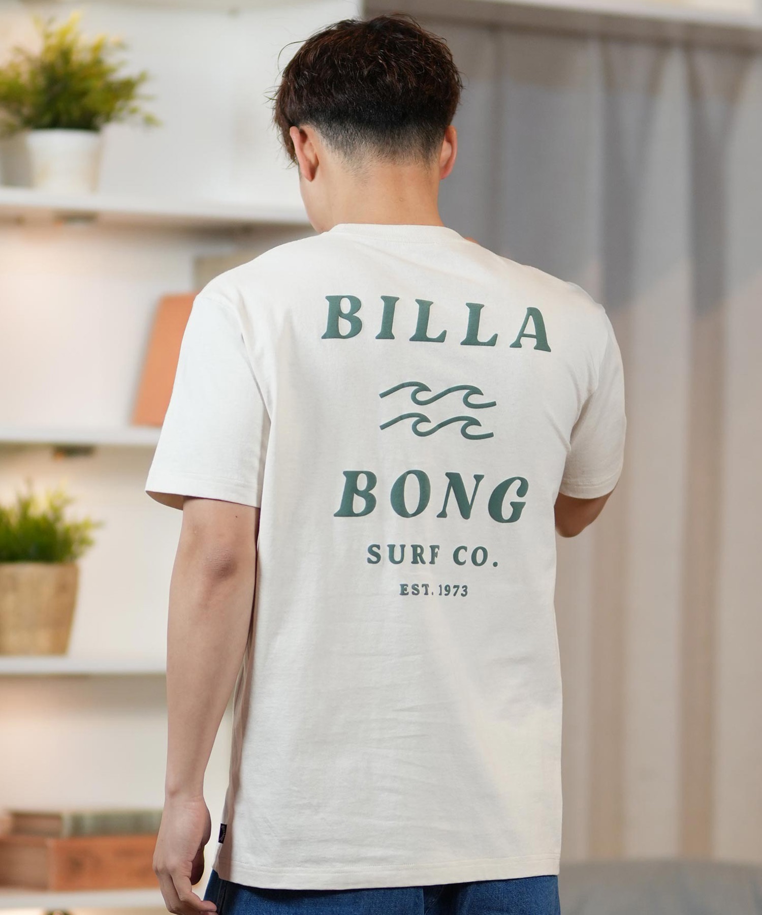 BILLABONG ビラボン 半袖 Tシャツ メンズ バックプリント レギュラーフィット ONE TIME BF011-203(WTB-S)