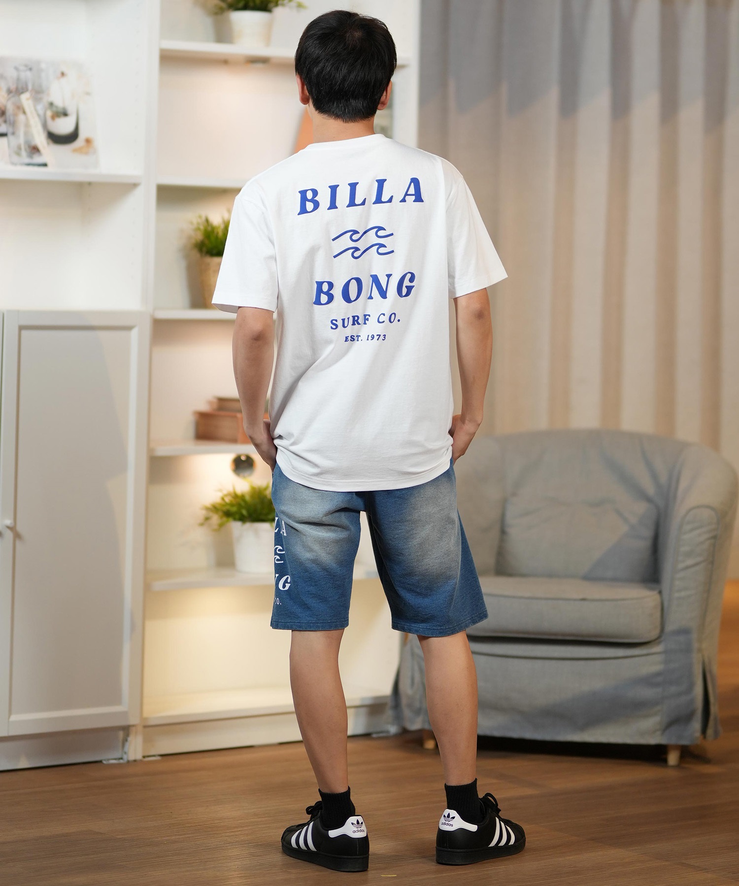 BILLABONG ビラボン 半袖 Tシャツ メンズ バックプリント レギュラーフィット ONE TIME BF011-203(WTB-S)