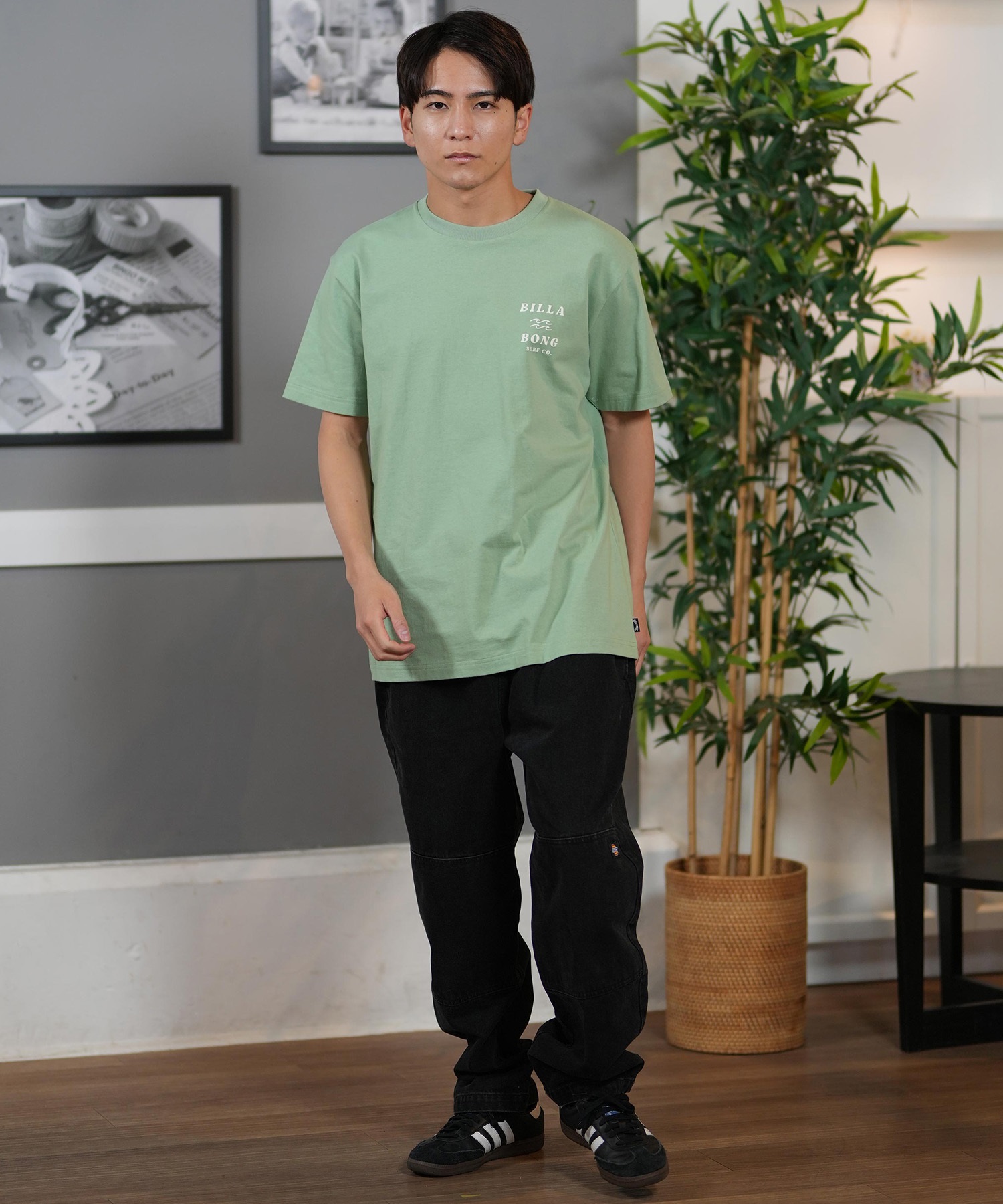 BILLABONG ビラボン 半袖 Tシャツ メンズ バックプリント レギュラーフィット ONE TIME BF011-203(WTB-S)