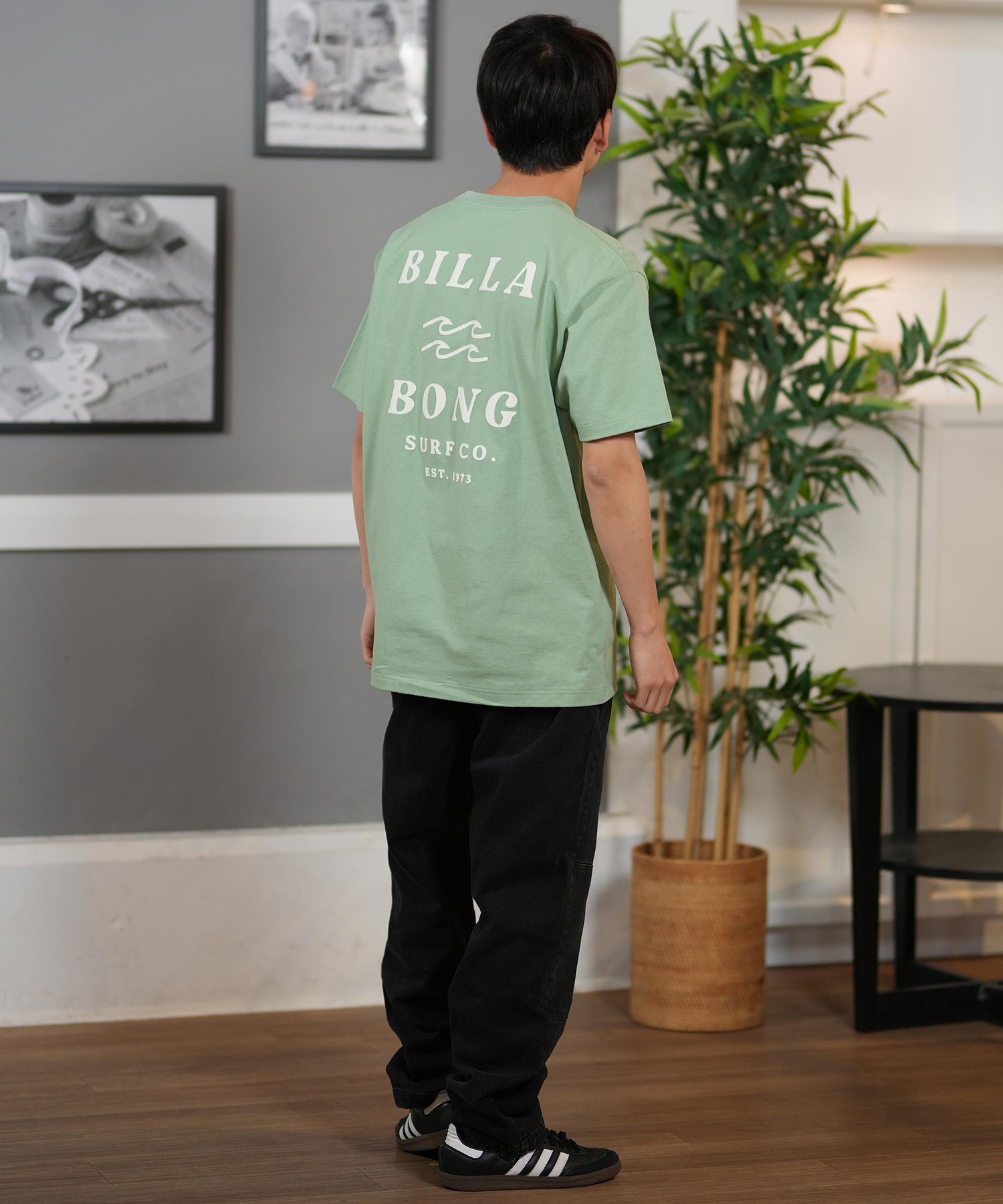 BILLABONG ビラボン 半袖 Tシャツ メンズ バックプリント レギュラーフィット ONE TIME BF011-203(WTB-S)