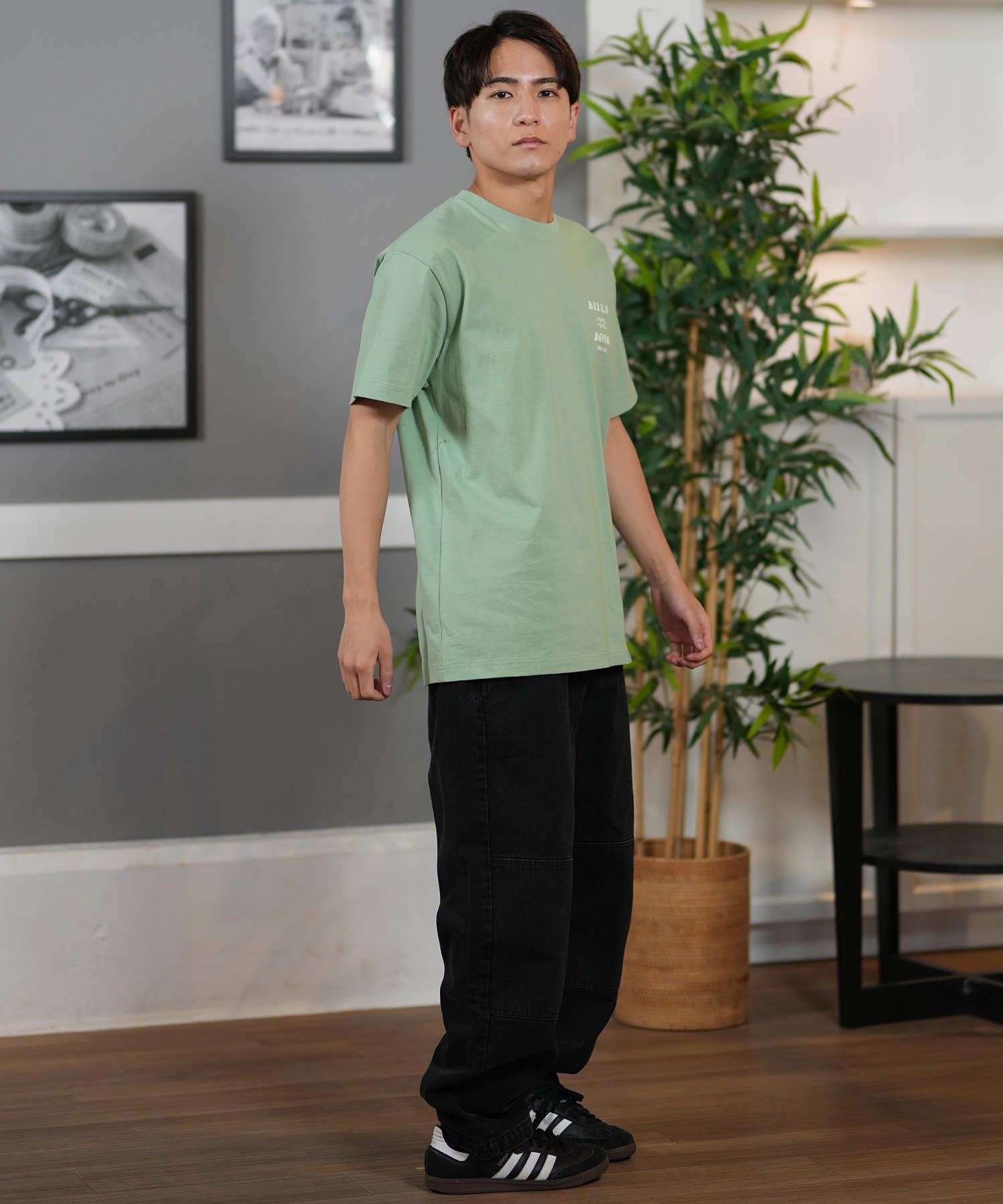 BILLABONG ビラボン 半袖 Tシャツ メンズ バックプリント レギュラーフィット ONE TIME BF011-203(WTB-S)