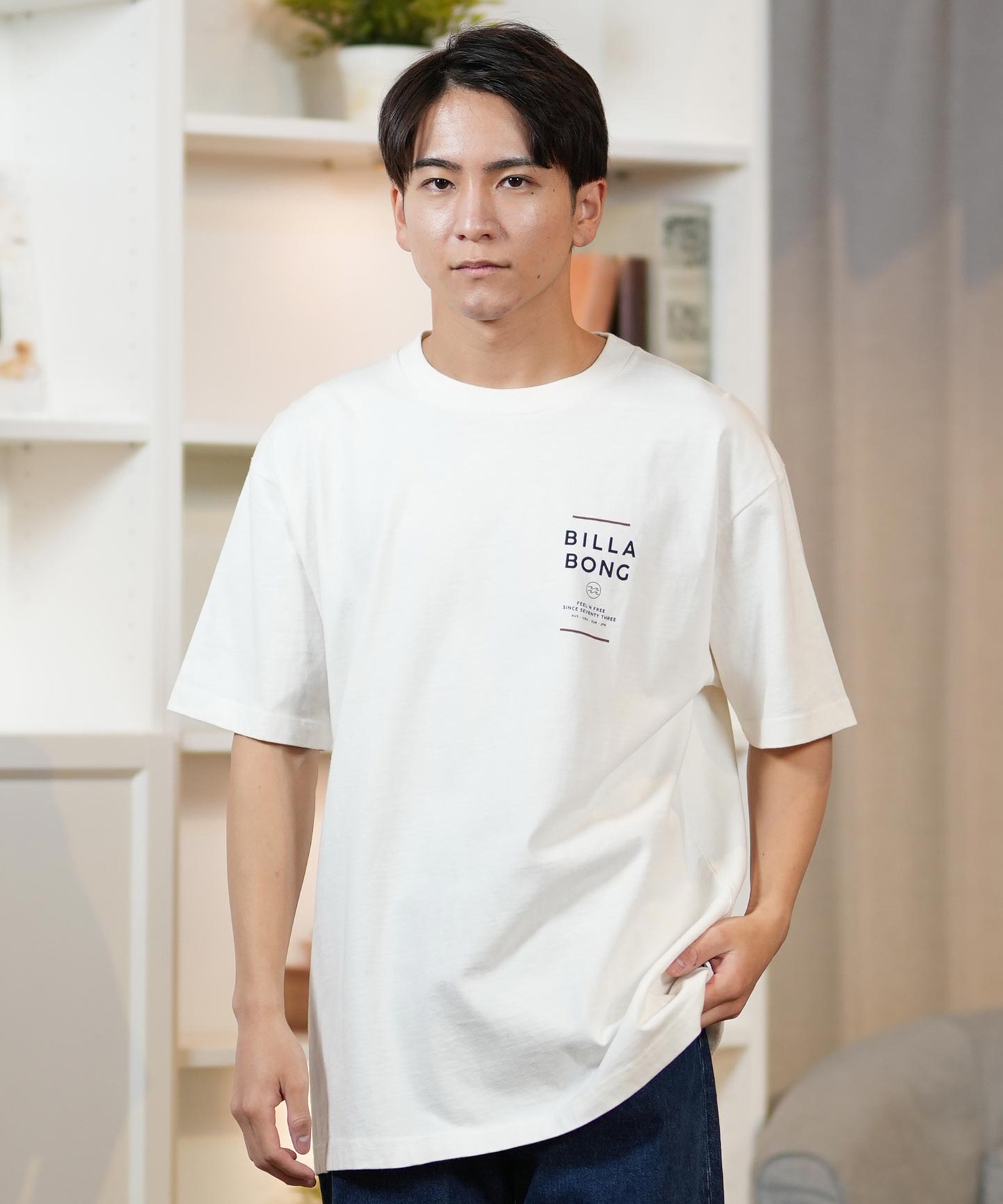 BILLABONG ビラボン 半袖 Tシャツ メンズ バックプリント オーバー