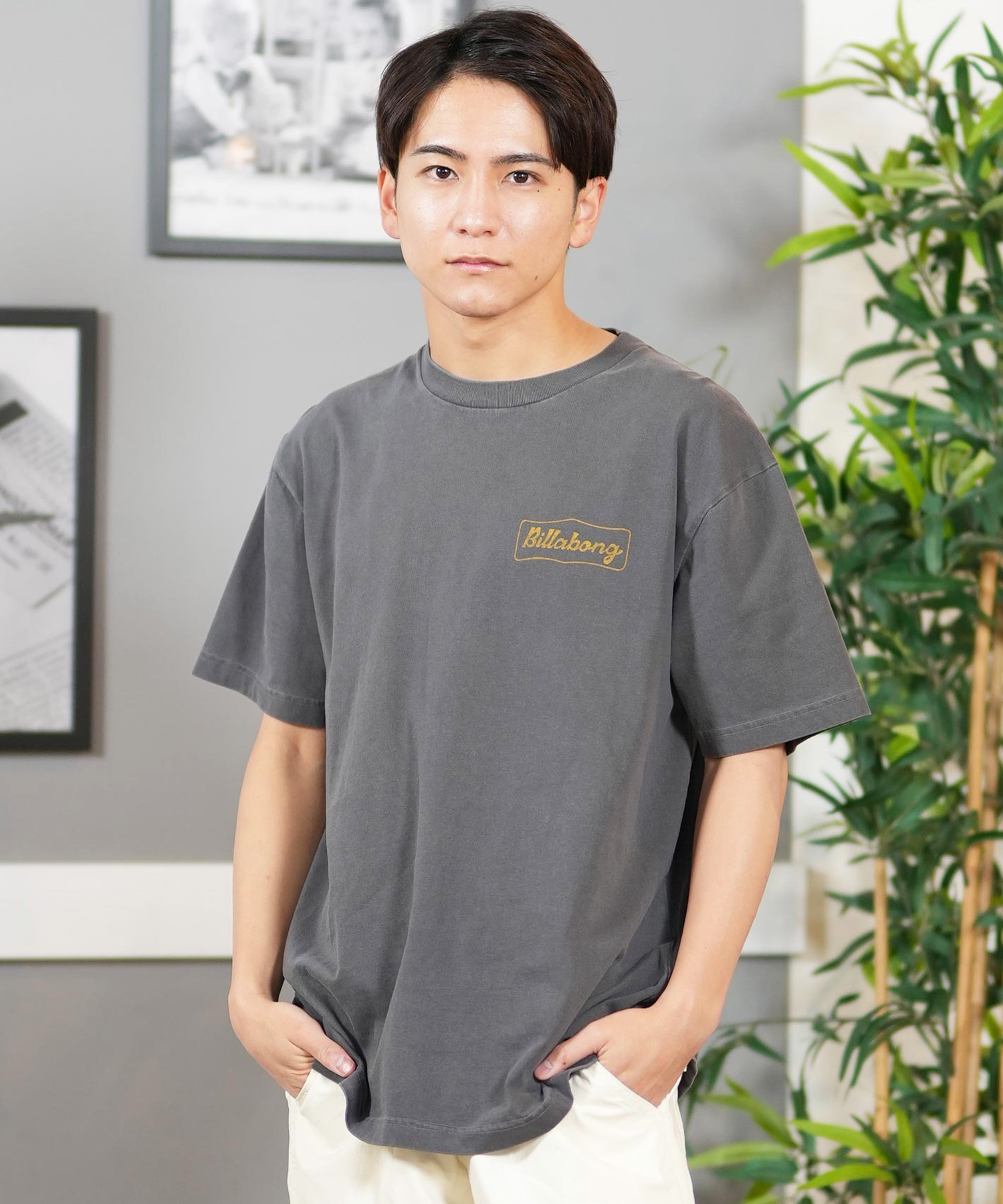 BILLABONG ビラボン 半袖 Tシャツ メンズ バックプリント オーバーサイズ SIGN BF011-209(WAA-M)