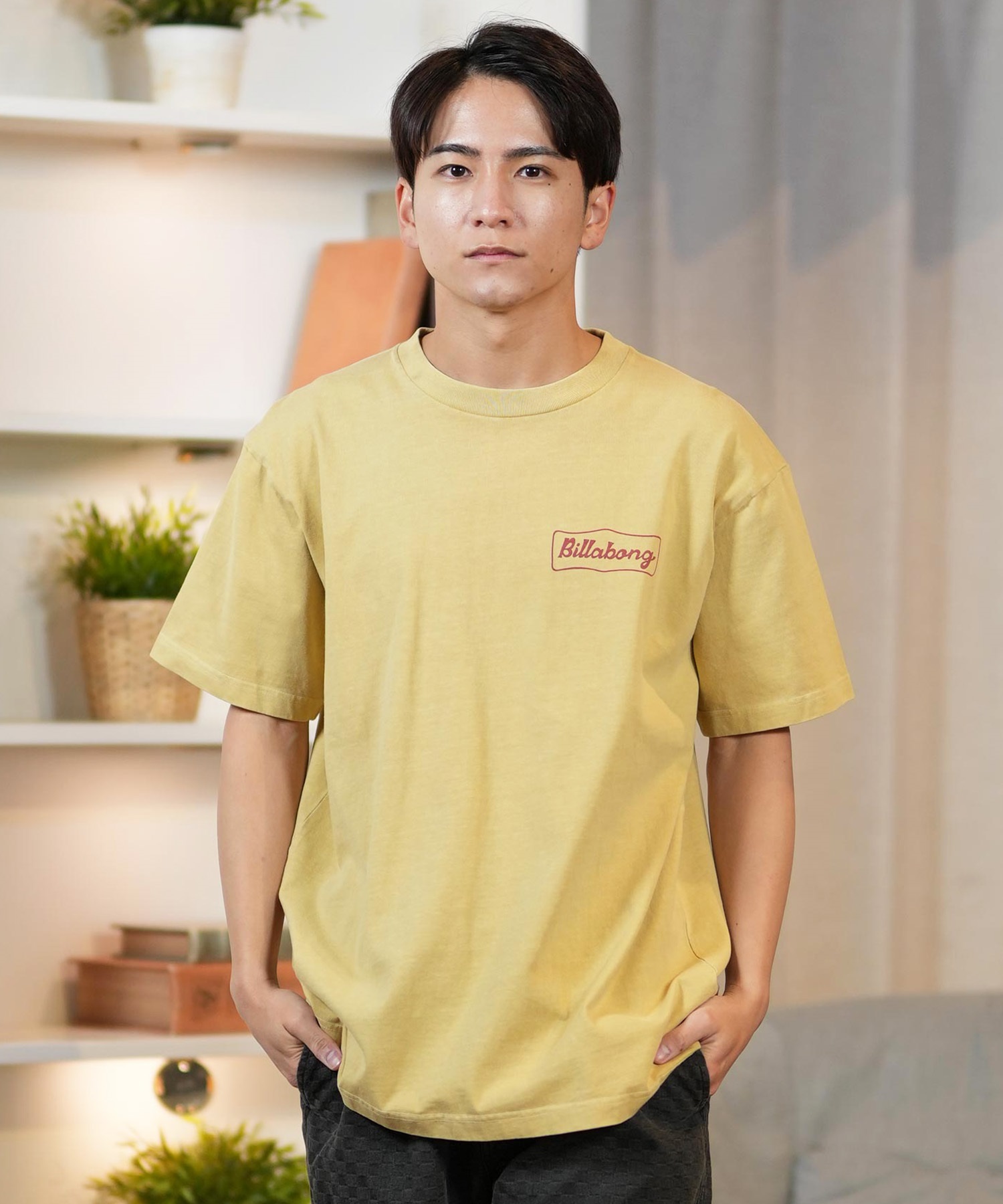 BILLABONG ビラボン 半袖 Tシャツ メンズ バックプリント オーバーサイズ SIGN BF011-209(WAA-M)