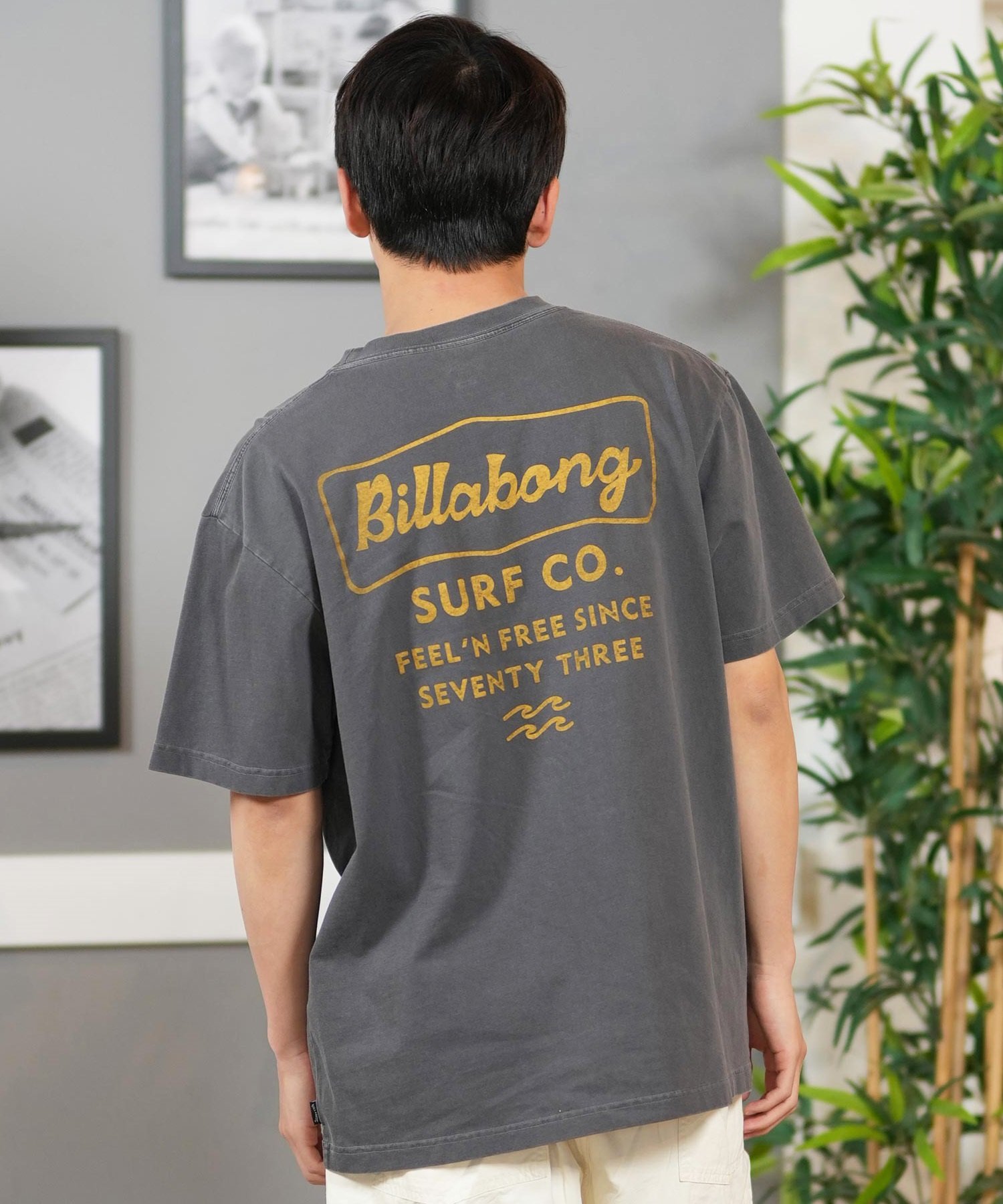 BILLABONG ビラボン 半袖 Tシャツ メンズ バックプリント オーバーサイズ SIGN BF011-209(WAA-M)