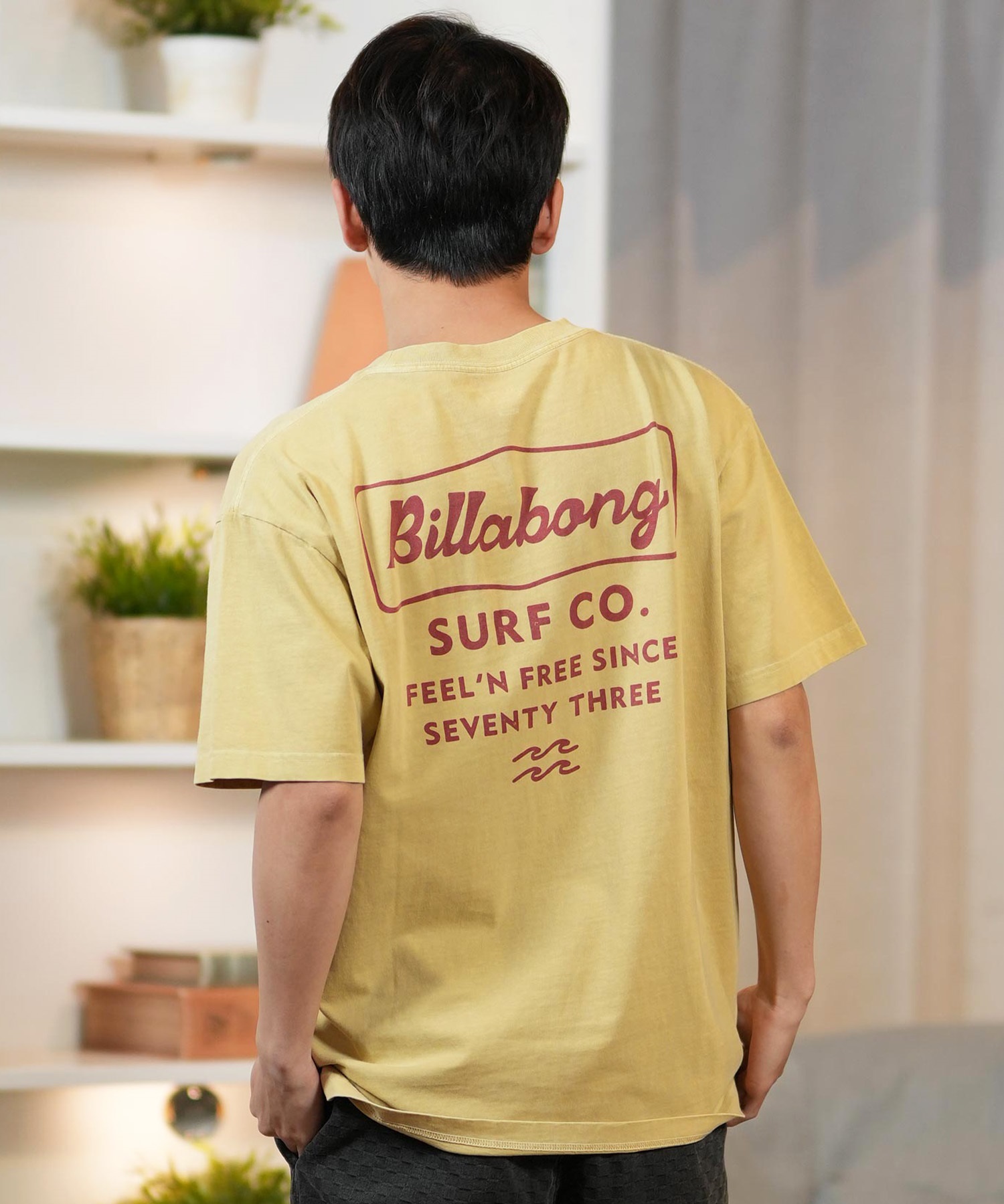 BILLABONG ビラボン 半袖 Tシャツ メンズ バックプリント オーバーサイズ SIGN BF011-209(WAA-M)