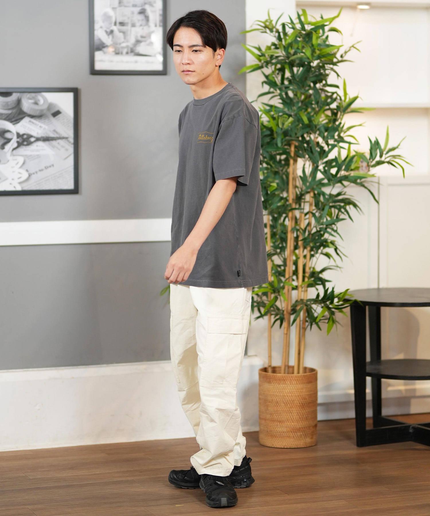 BILLABONG ビラボン 半袖 Tシャツ メンズ バックプリント オーバーサイズ SIGN BF011-209(WAA-M)
