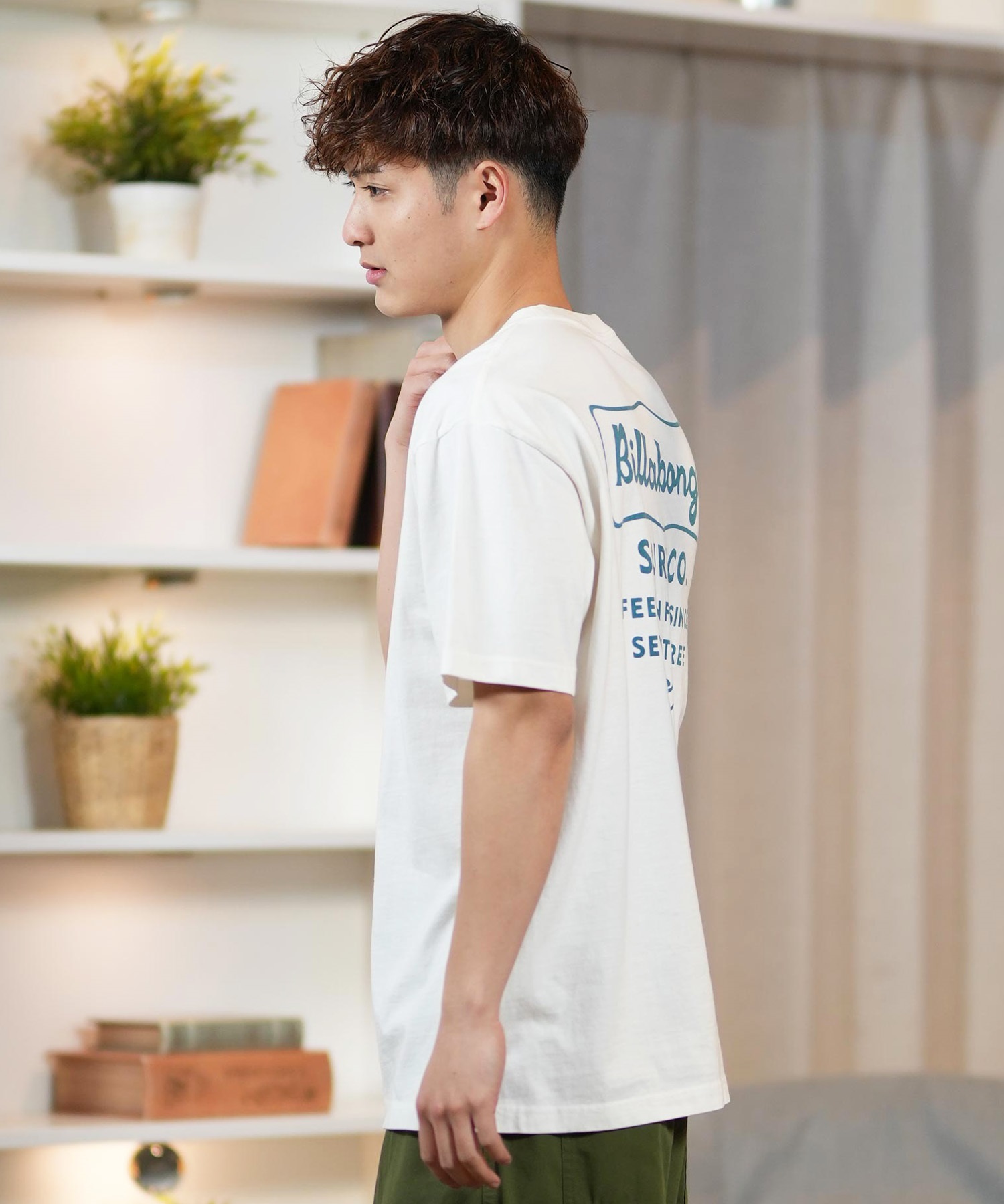 BILLABONG ビラボン 半袖 Tシャツ メンズ バックプリント オーバーサイズ SIGN BF011-209(WAA-M)