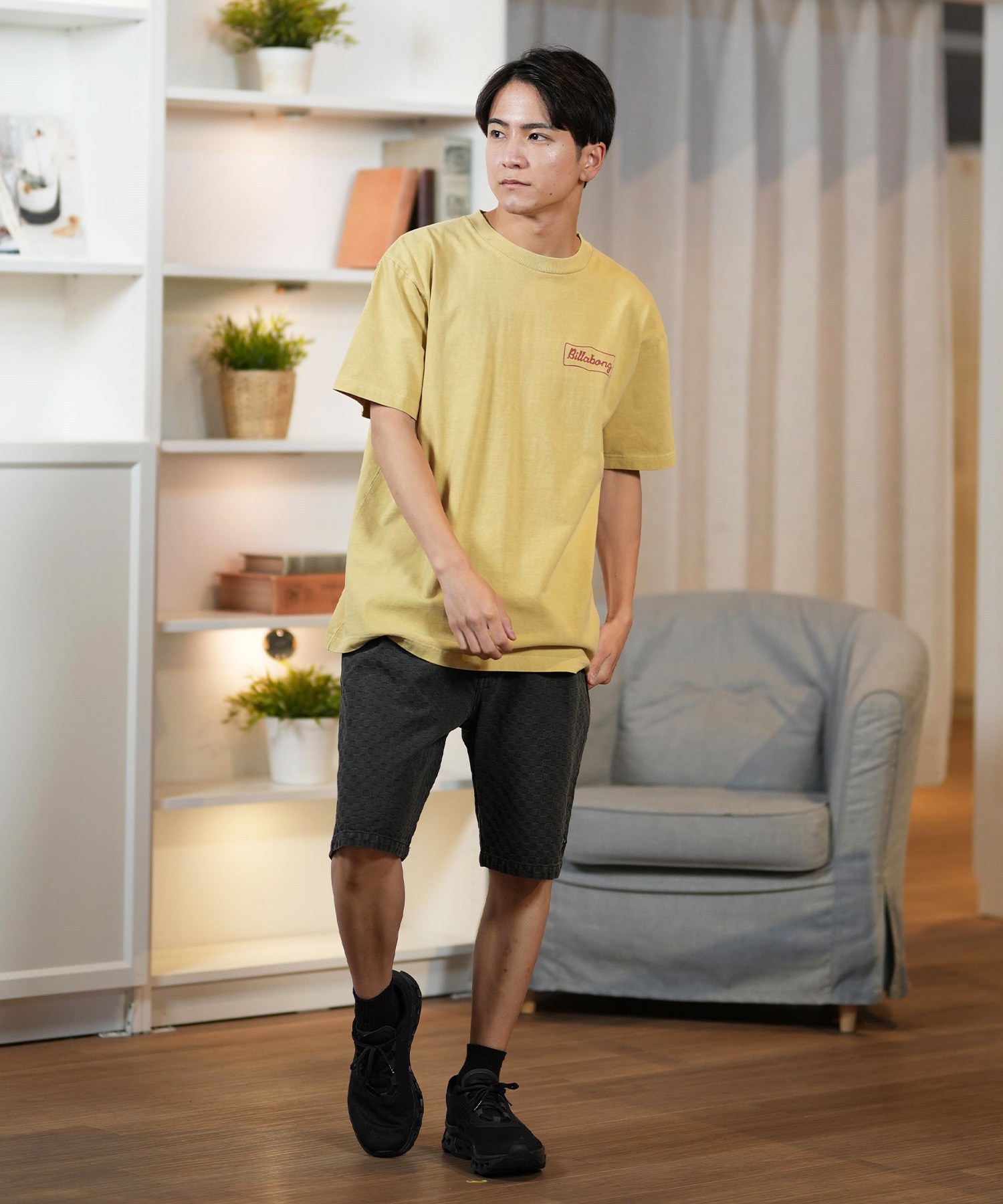 BILLABONG ビラボン 半袖 Tシャツ メンズ バックプリント オーバーサイズ SIGN BF011-209(WAA-M)