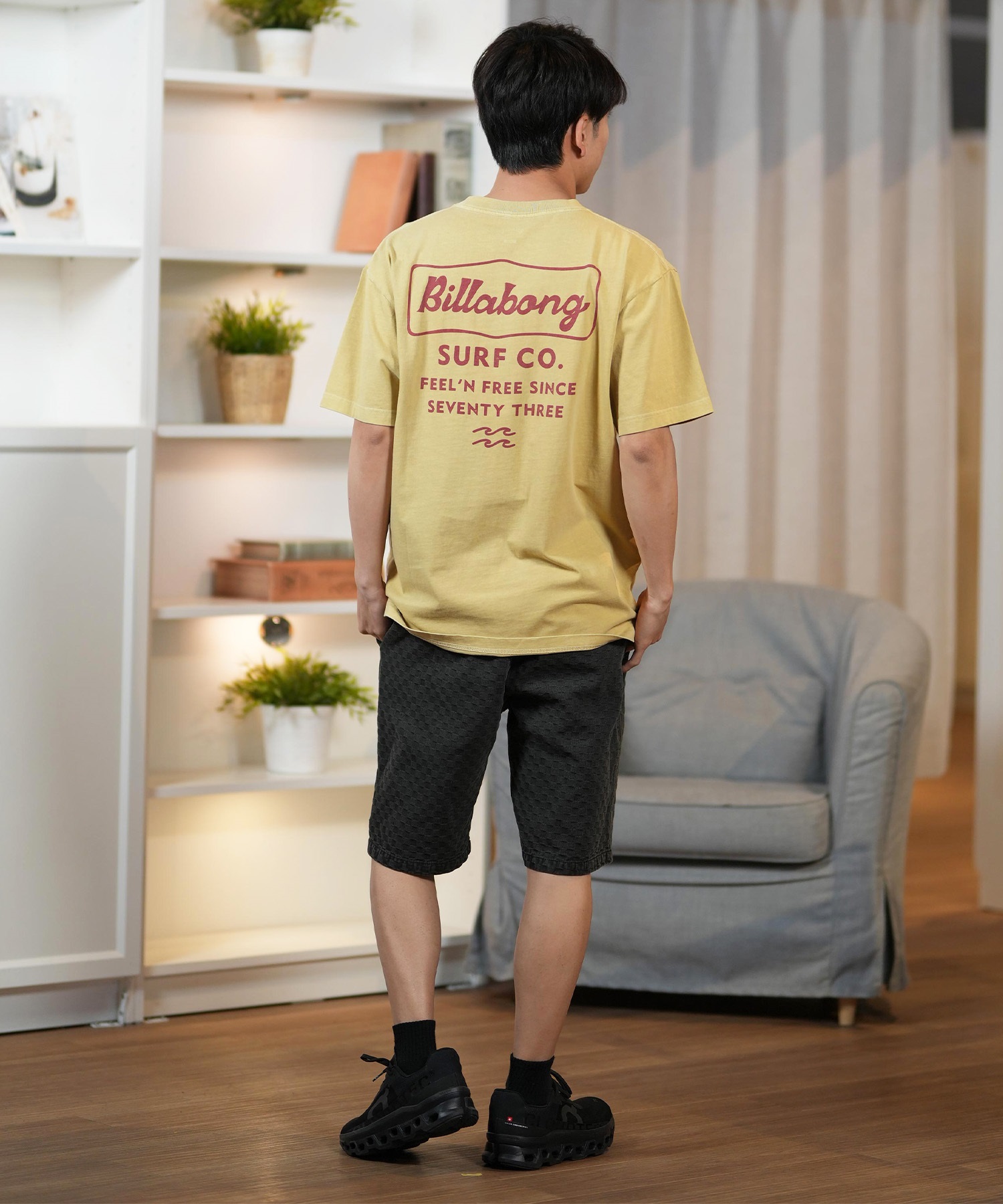 BILLABONG ビラボン 半袖 Tシャツ メンズ バックプリント オーバーサイズ SIGN BF011-209(WAA-M)
