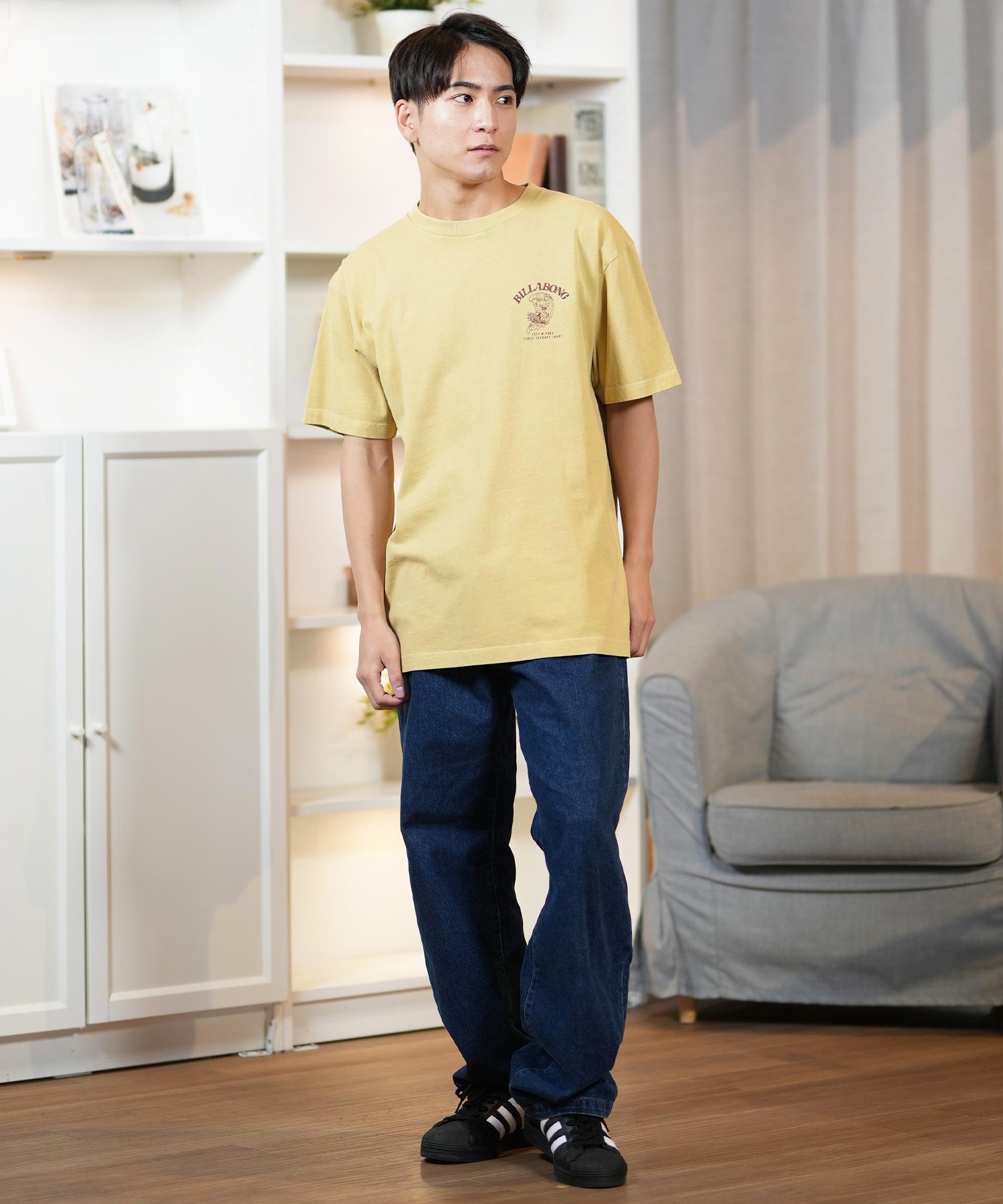 BILLABONG ビラボン 半袖 Tシャツ メンズ バックプリント オーバー 