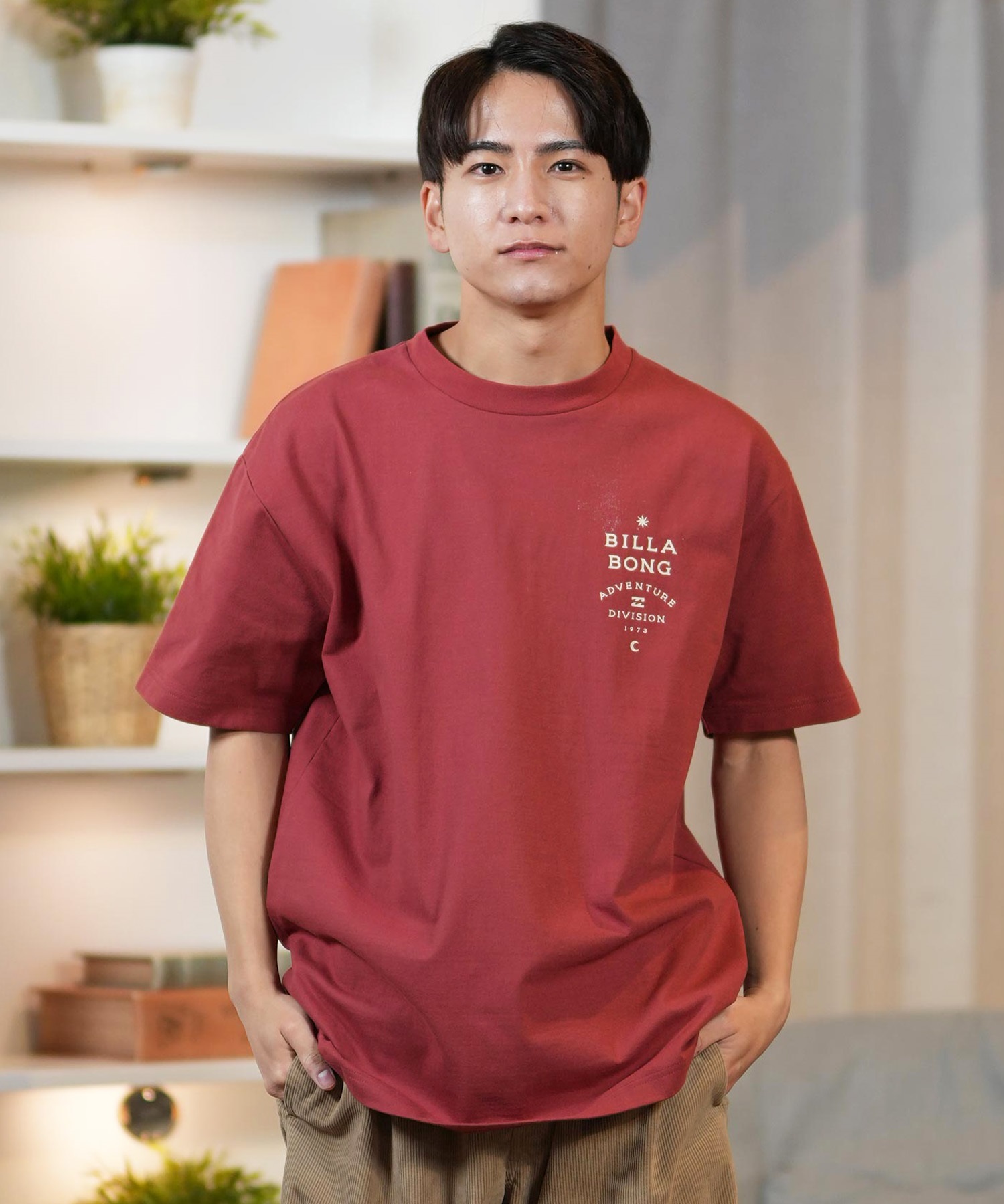 BILLABONG ビラボン 半袖 Tシャツ メンズ バックプリント ストレッチ オーバーサイズ SAHARA BF011-217(WHT-M)